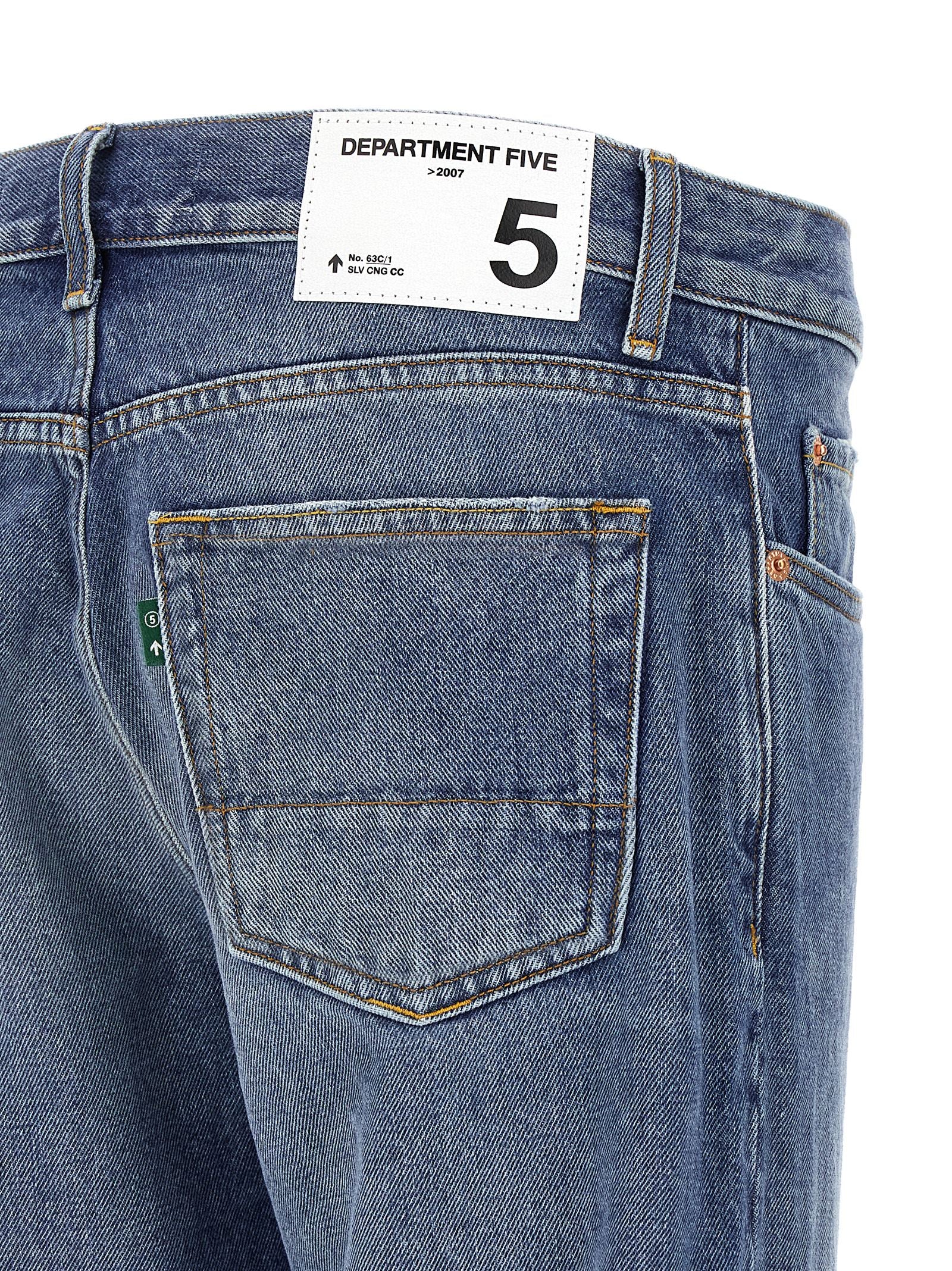 Department 5 Blaue Jeans aus Baumwolle im geraden Schnitt