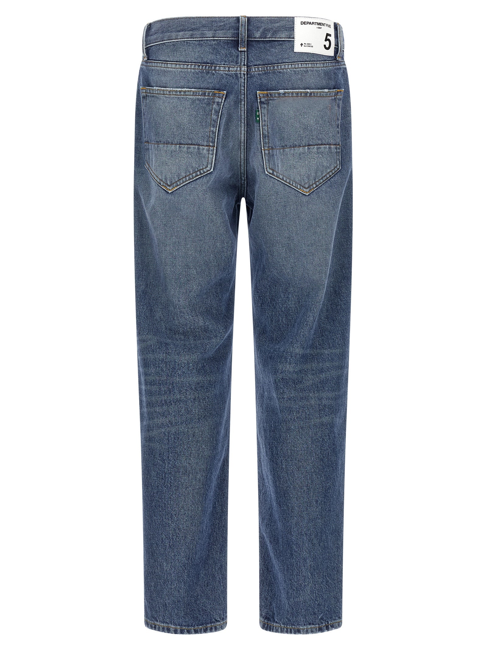 Department 5 Blaue Jeans aus Baumwolle im geraden Schnitt