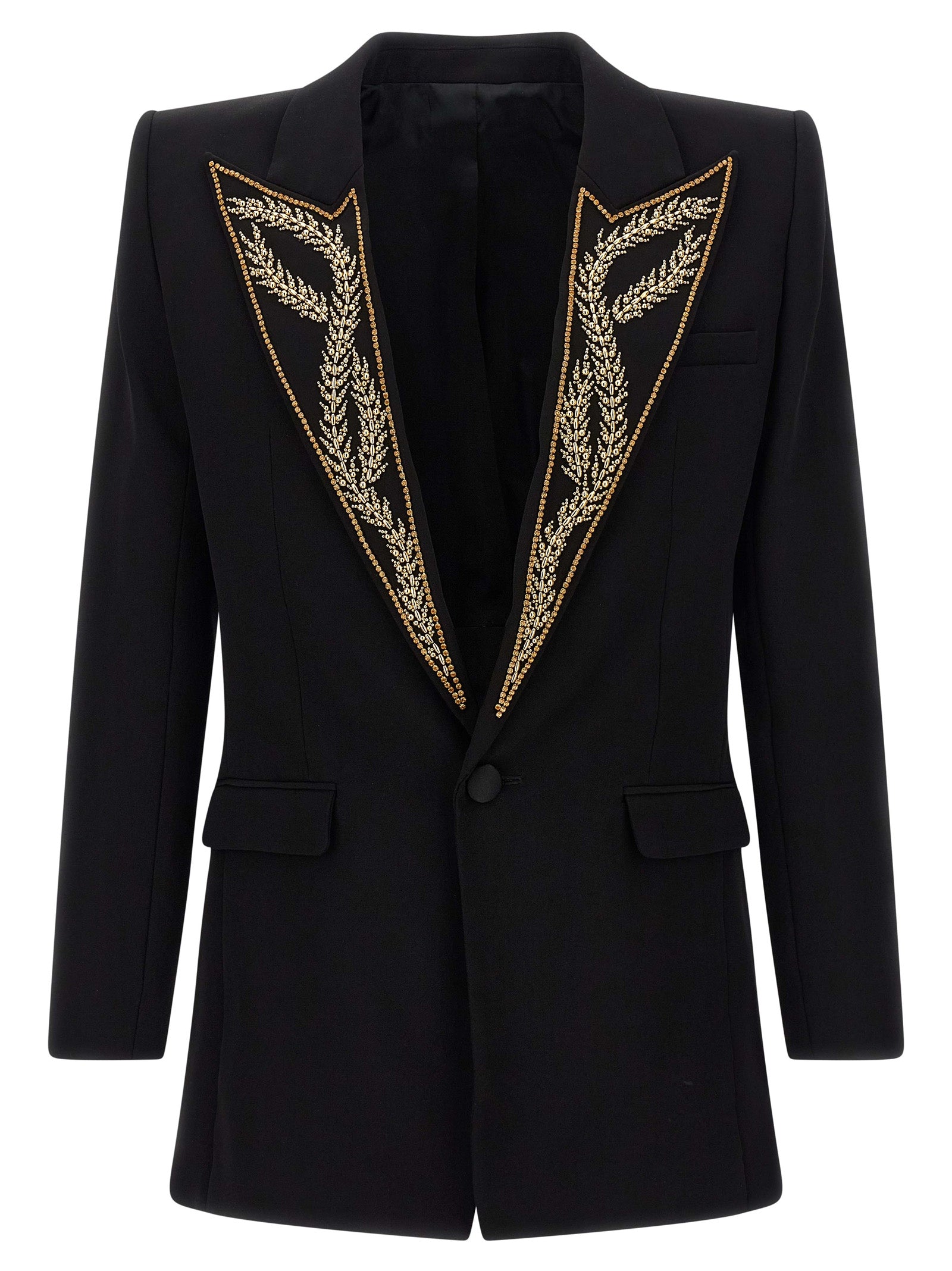 Balmain Schwarzer Blazer aus Viskose