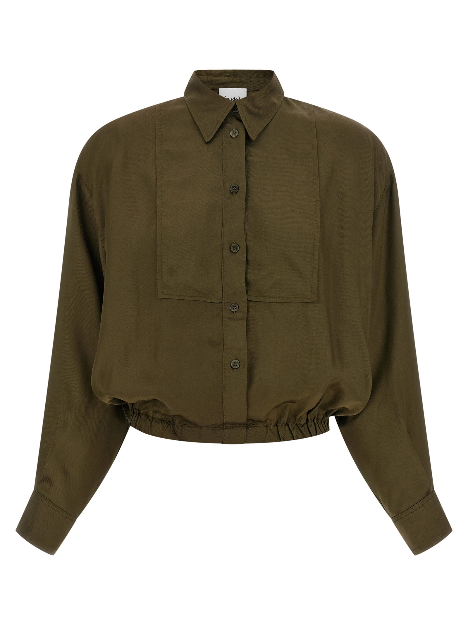 NUDE Zweifarbige Viskosebluse