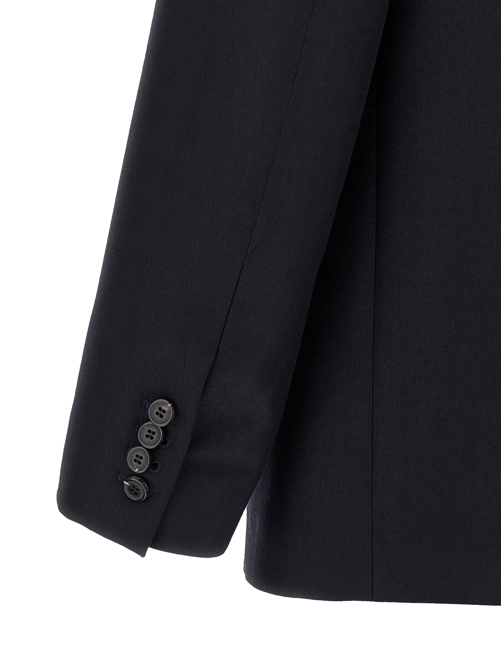Dries Van Noten Blauer Wollblazer