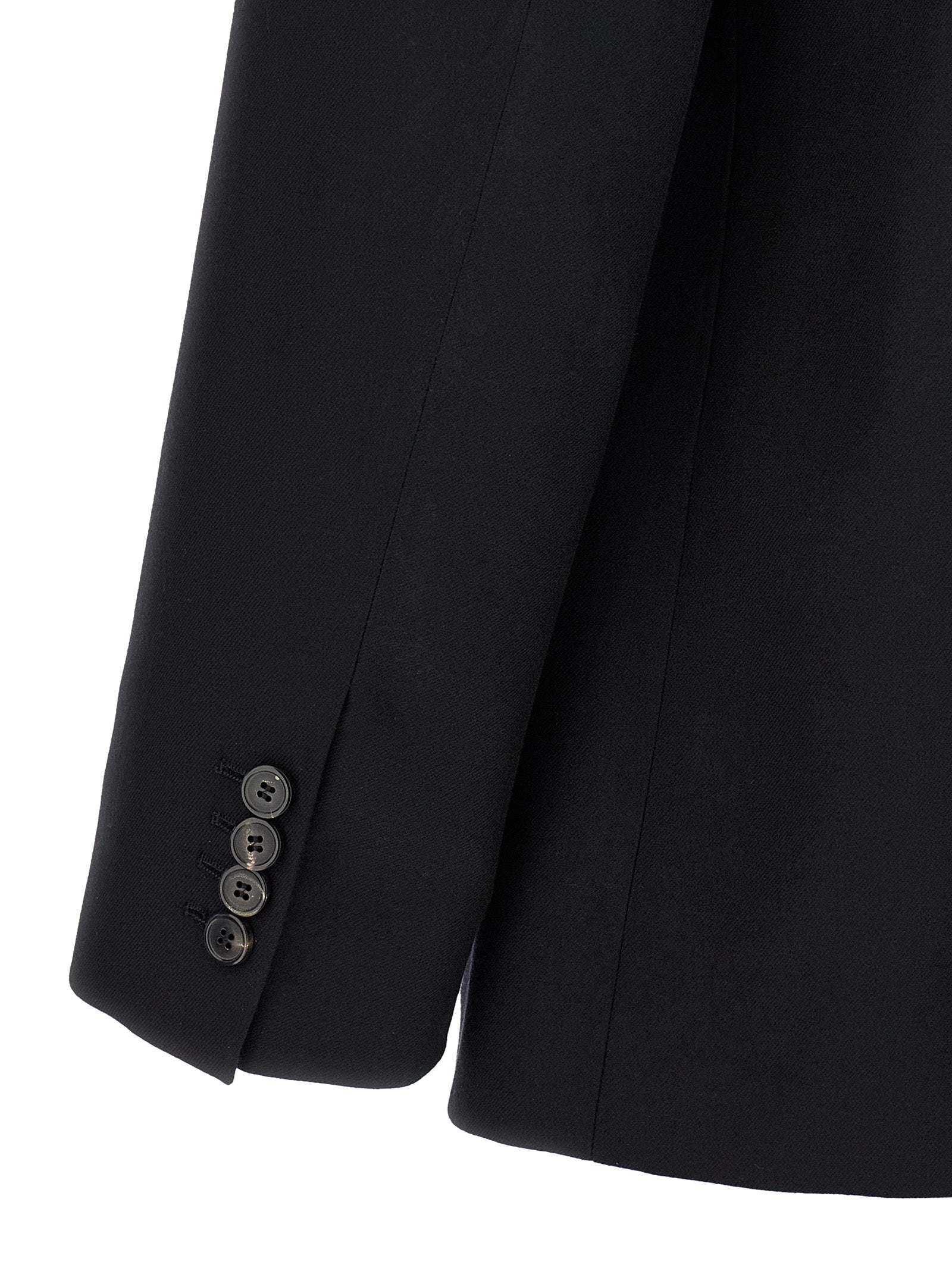 Dries Van Noten Schwarzer Wollblazer
