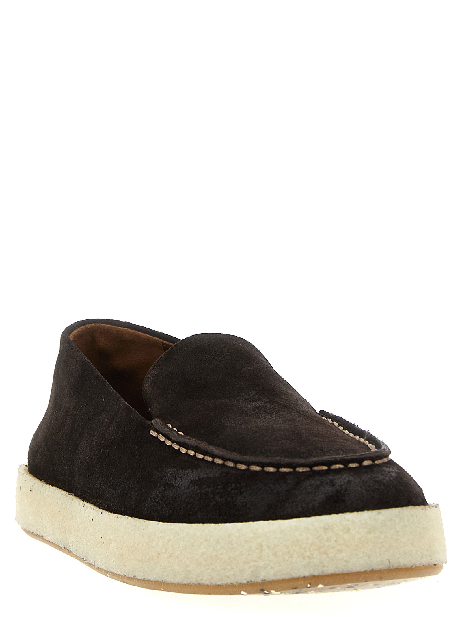 Marsell Braune Loafer aus Leder zum Hineinschlüpfen