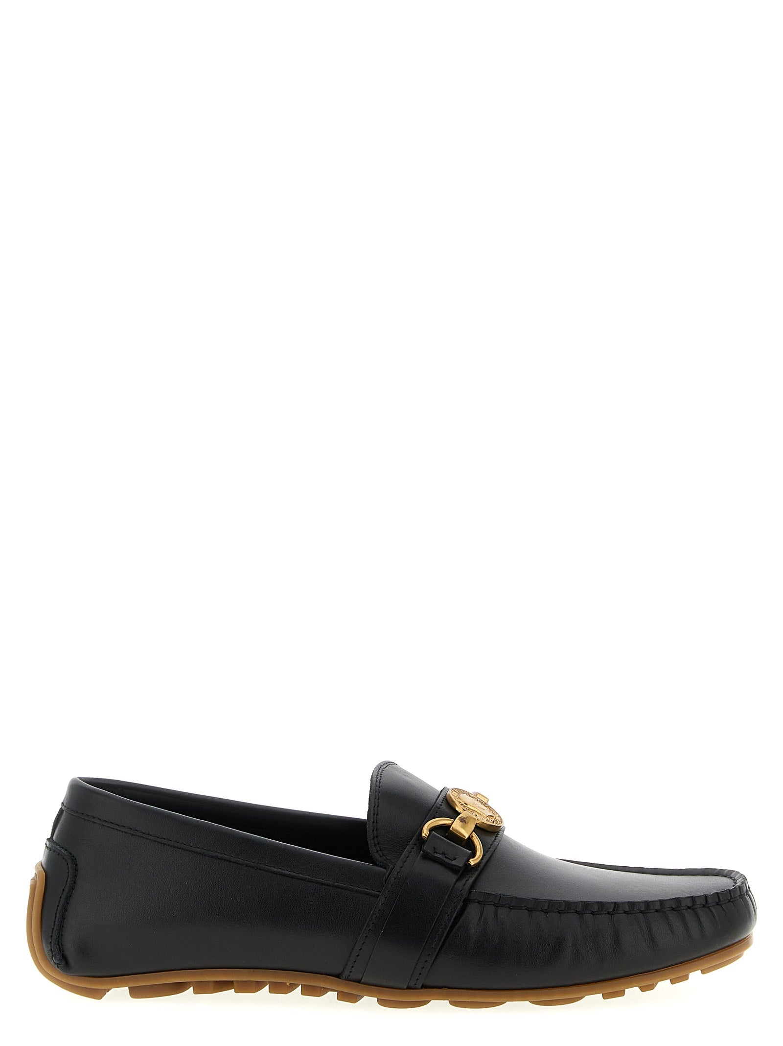 Moschino Schwarze Leder Loafer zum Hineinschlüpfen