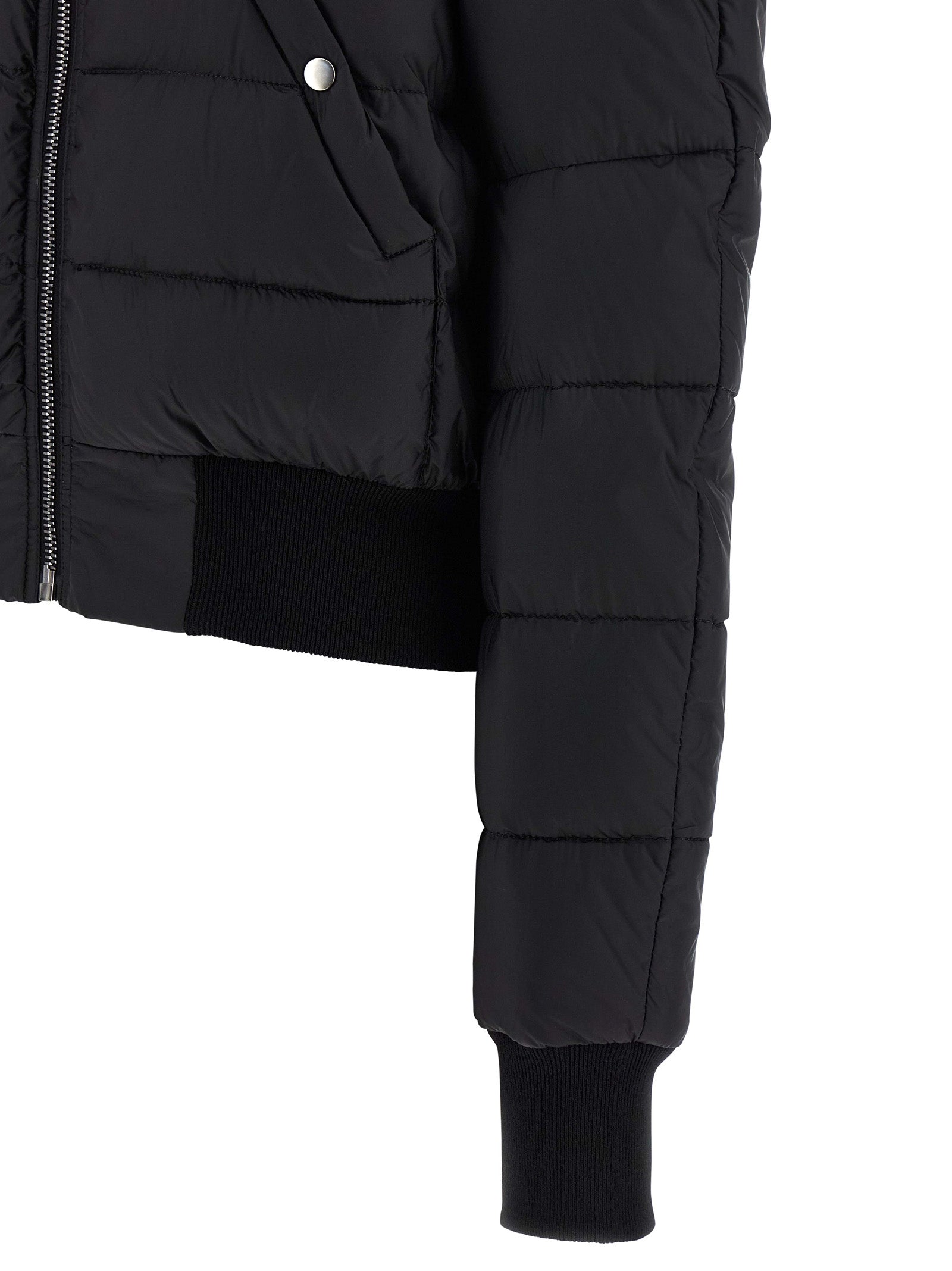 Rick Owens Schwarzer Nylon-Bomber