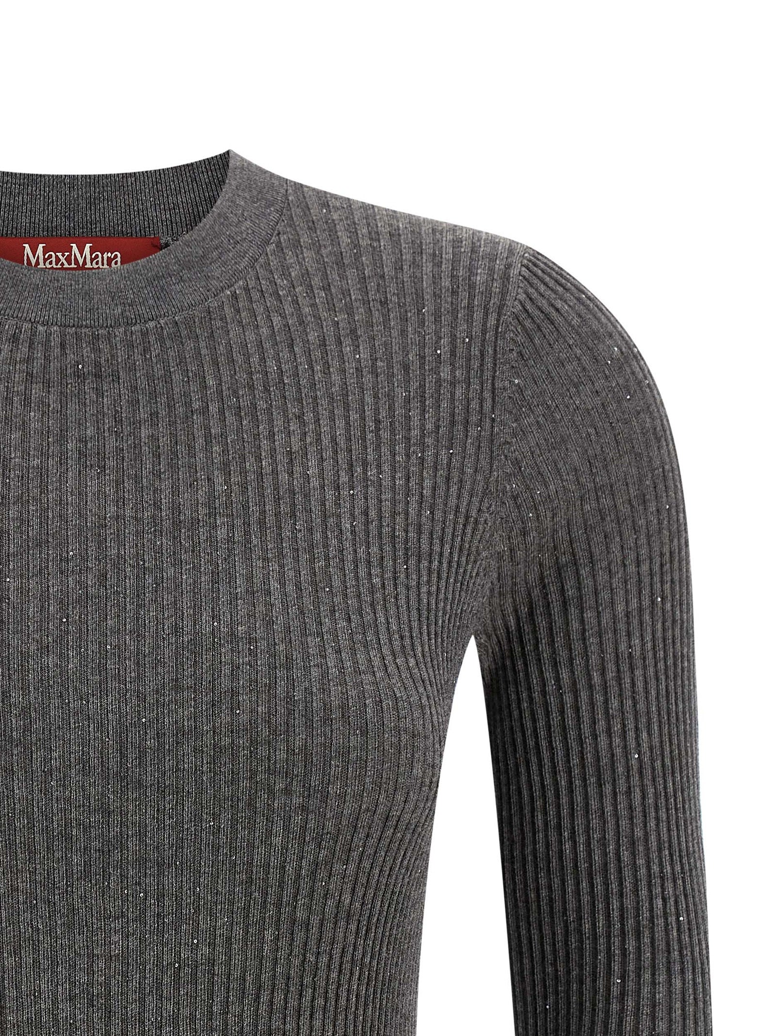 Max Mara Grauer Seiden-Cardigan
