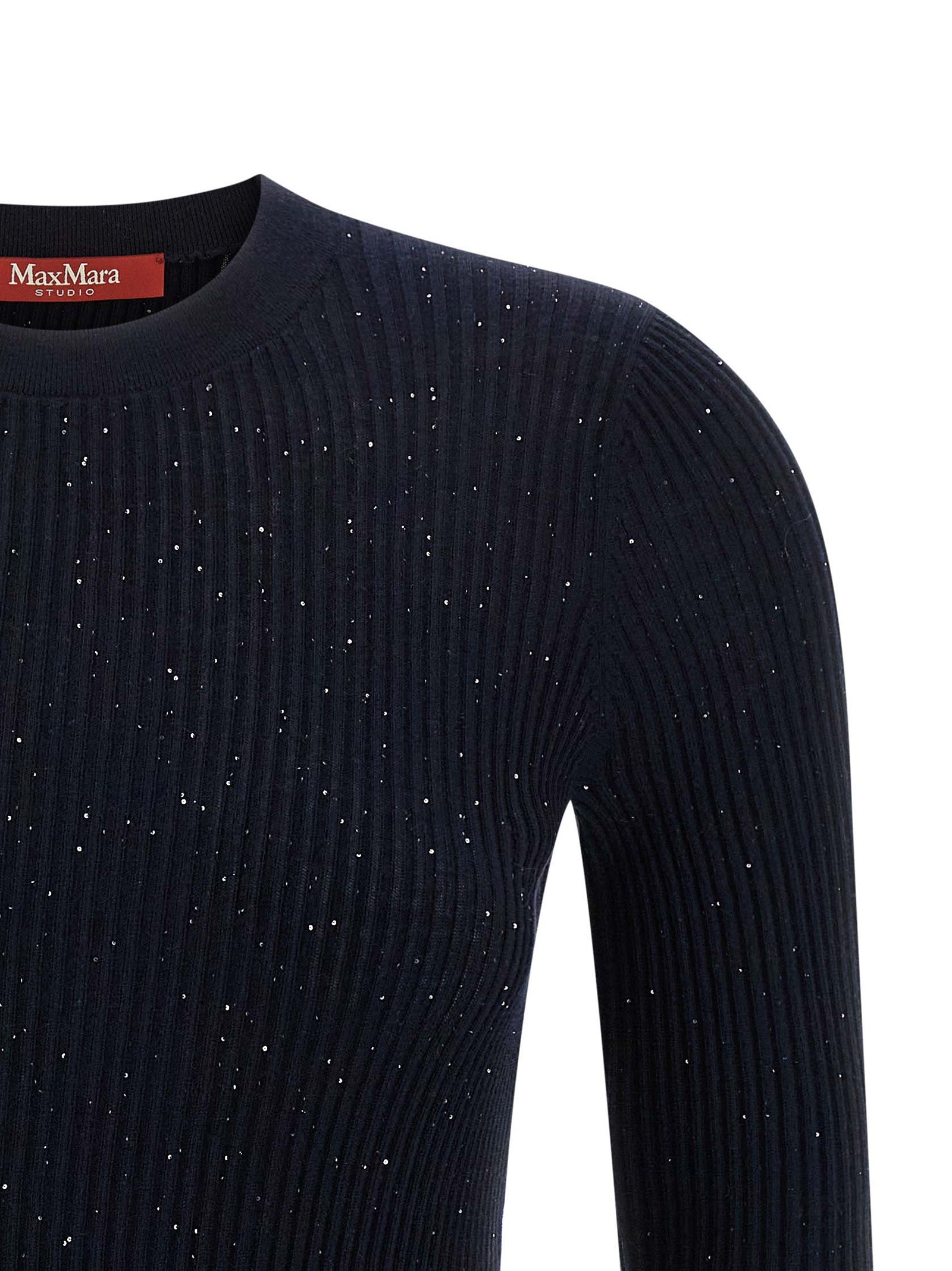 Max Mara Blauer Seiden-Cardigan