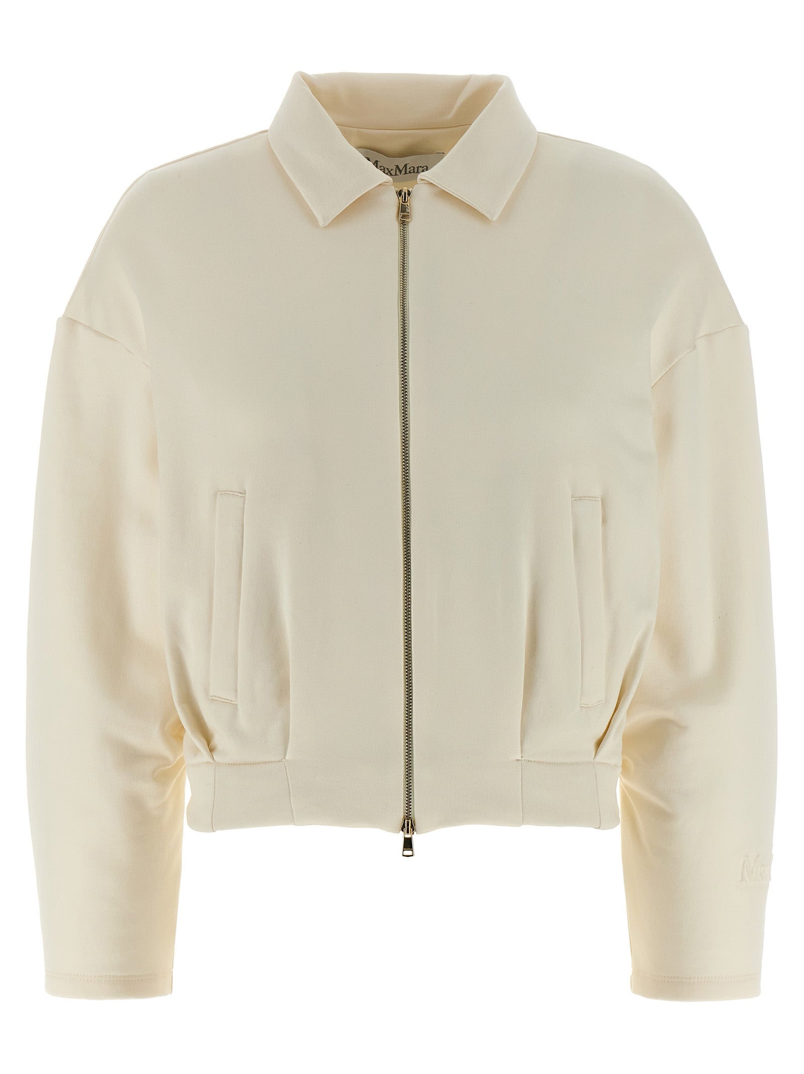 Max Mara Weißes Seiden-Sweatshirt