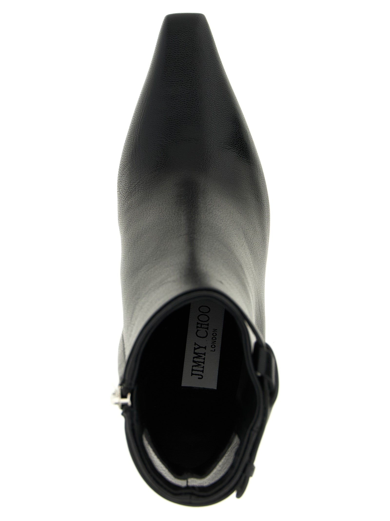 Jimmy Choo Schwarze Leder-Stiefeletten