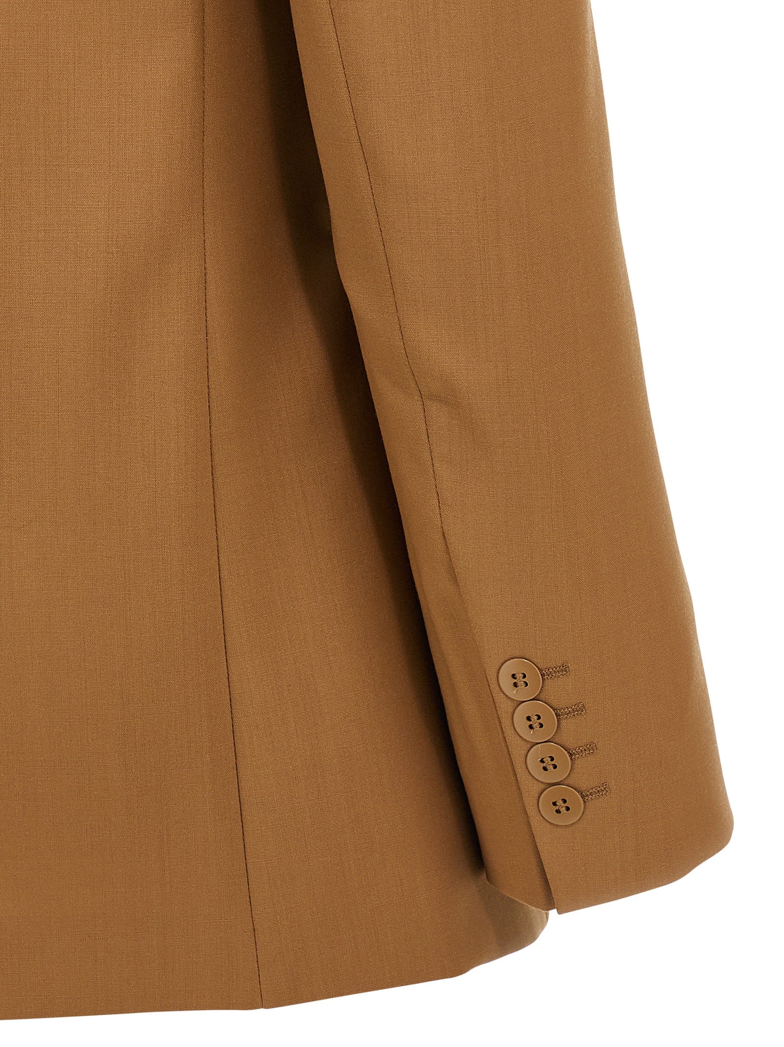 Max Mara Brauner Blazer aus reiner Schurwolle