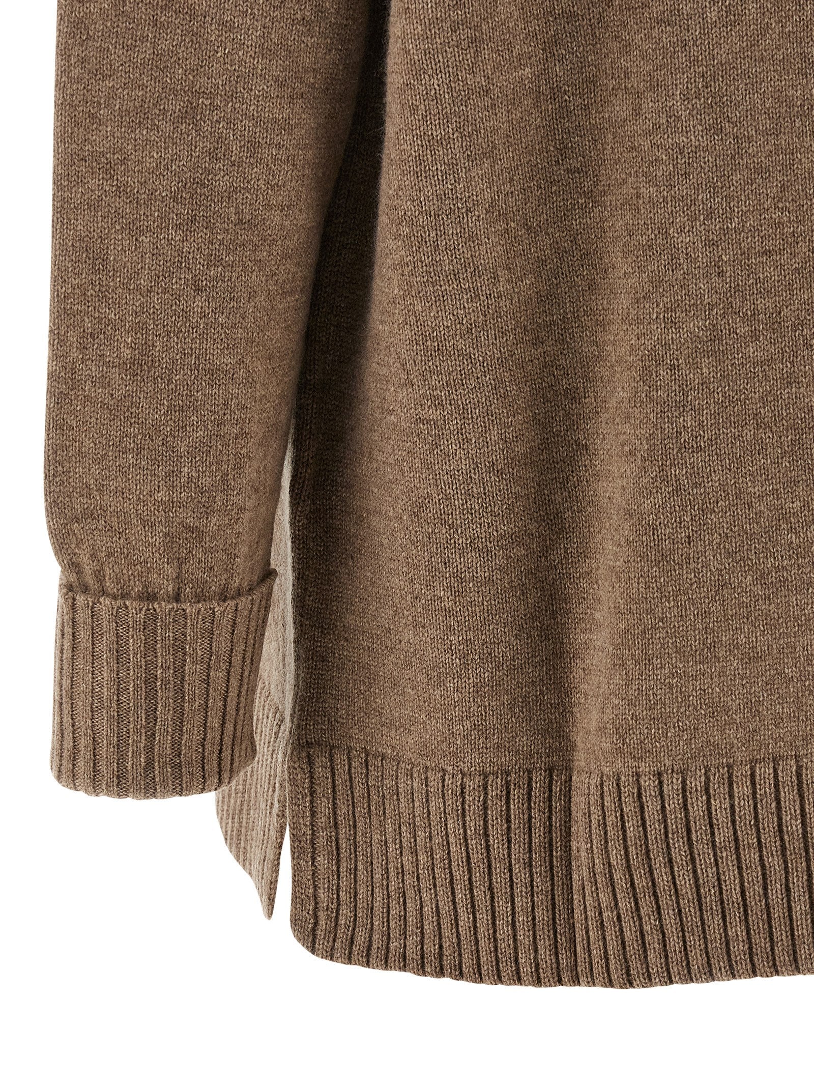 Max Mara Brauner Kaschmir-Strickjacke