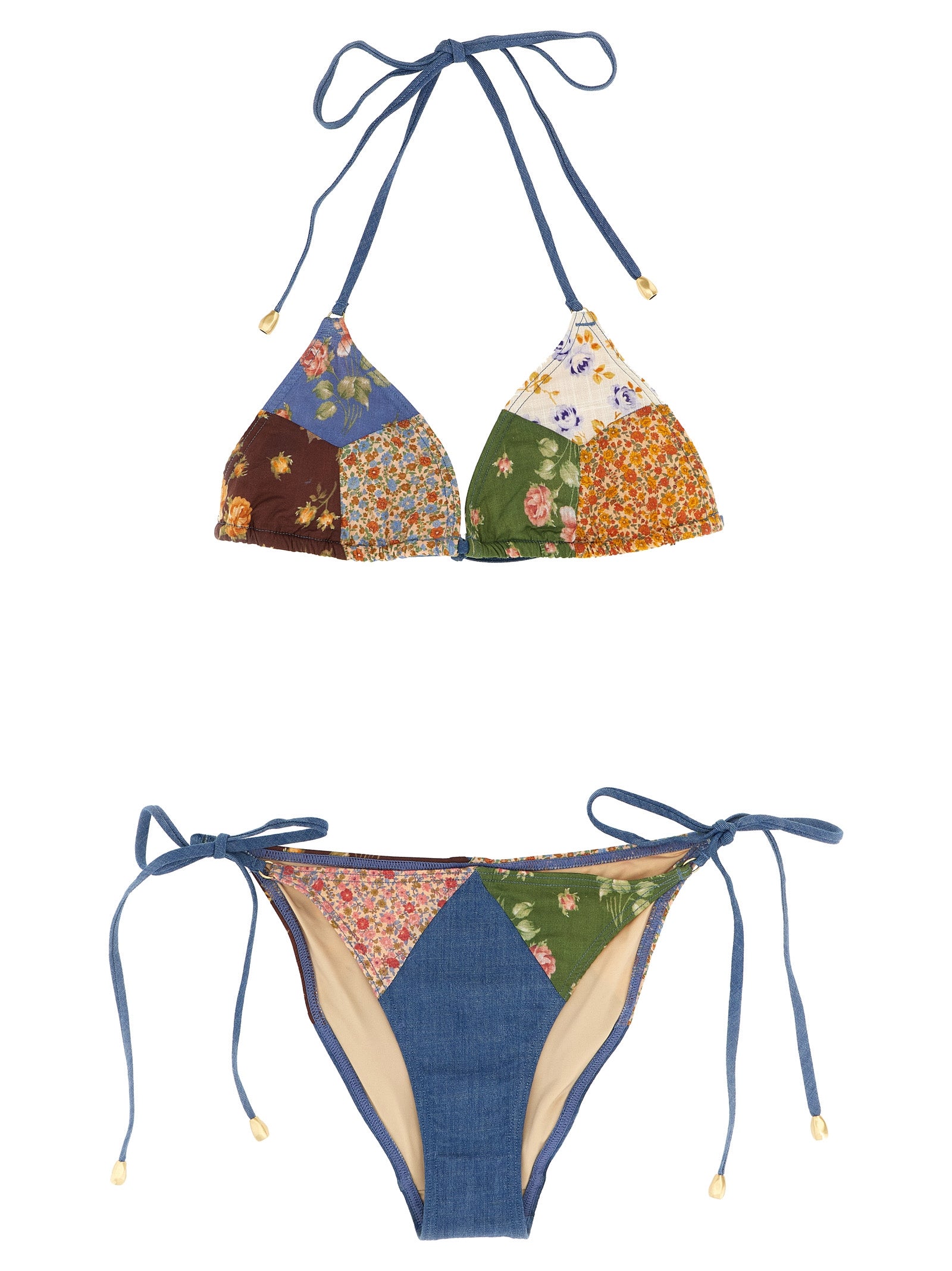 Zimmermann Mehrfarbiger Baumwoll-Bikini
