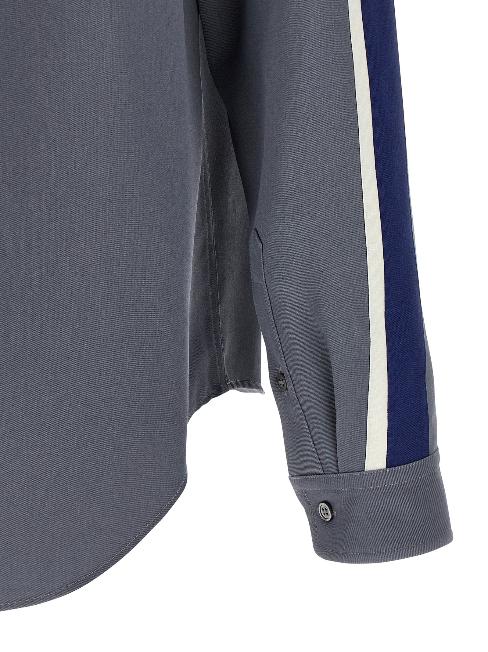 Marni Graue Bluse aus reiner Schurwolle