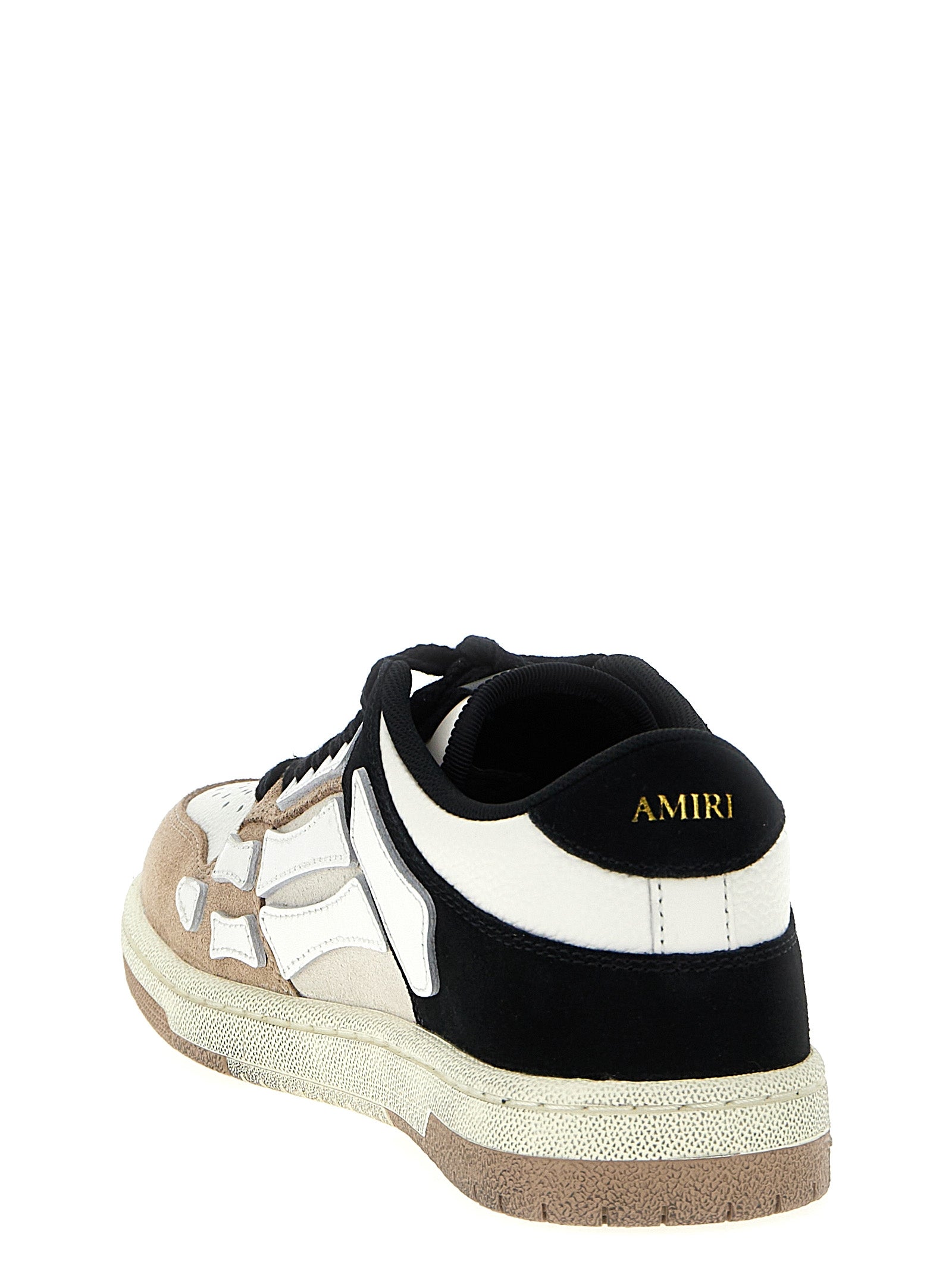 Amiri Mehrfarbige Low-Top-Sneaker aus Rindsleder
