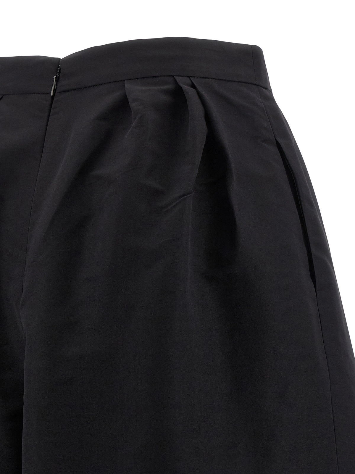 Carolina Herrera Schwarze Seiden-Freizeithose