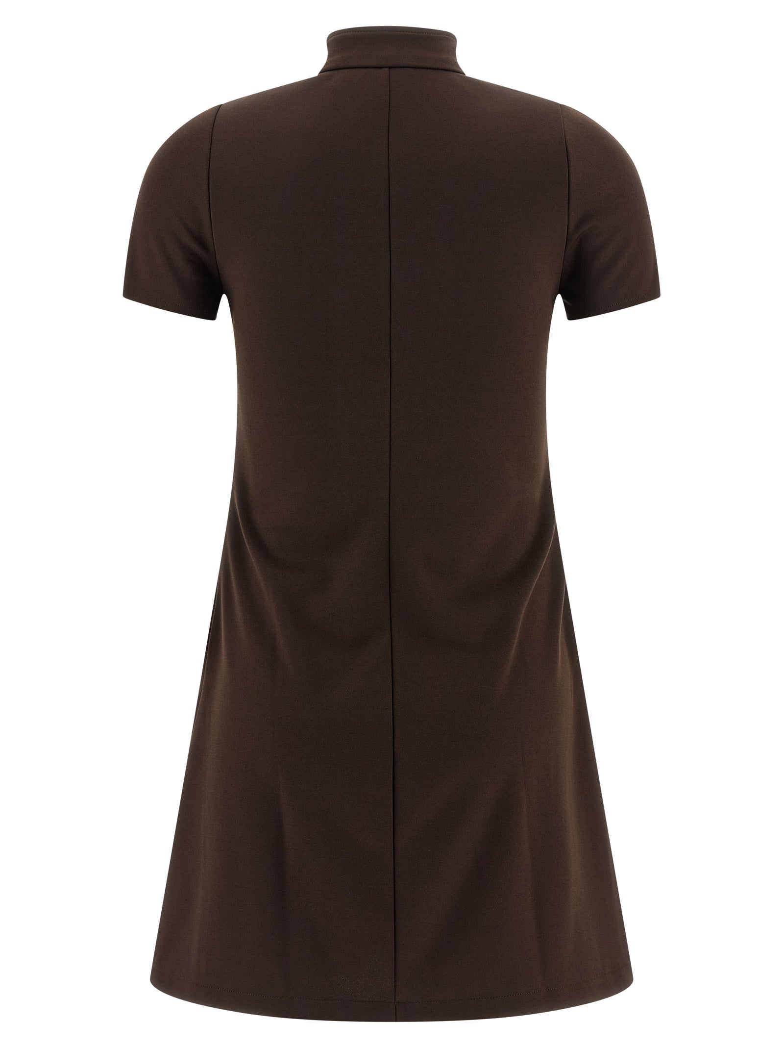 Courrèges Kurzes Braunes Kleid Aus Polyester