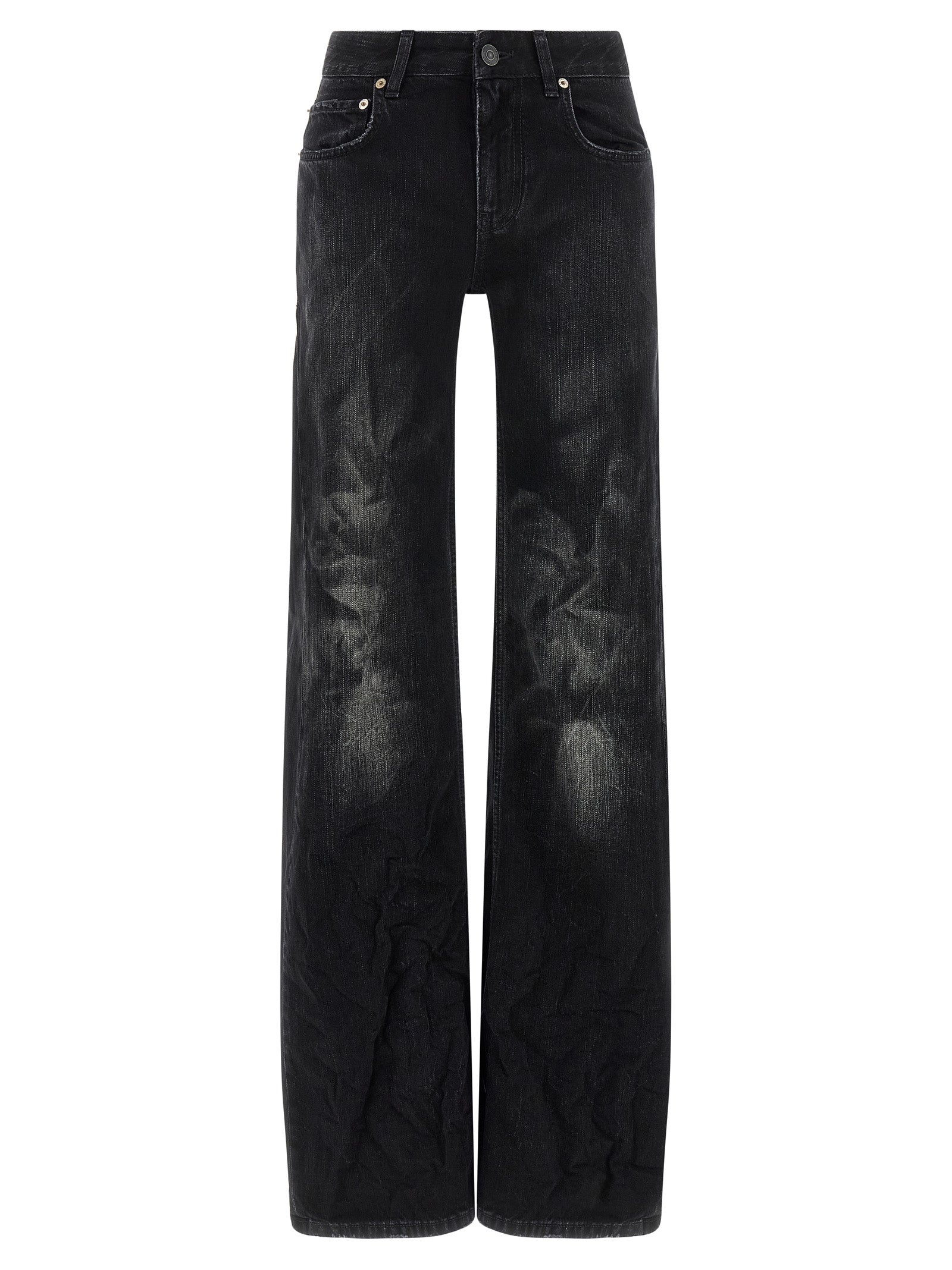 Balenciaga Schwarze Baumwoll-Schlagjeans