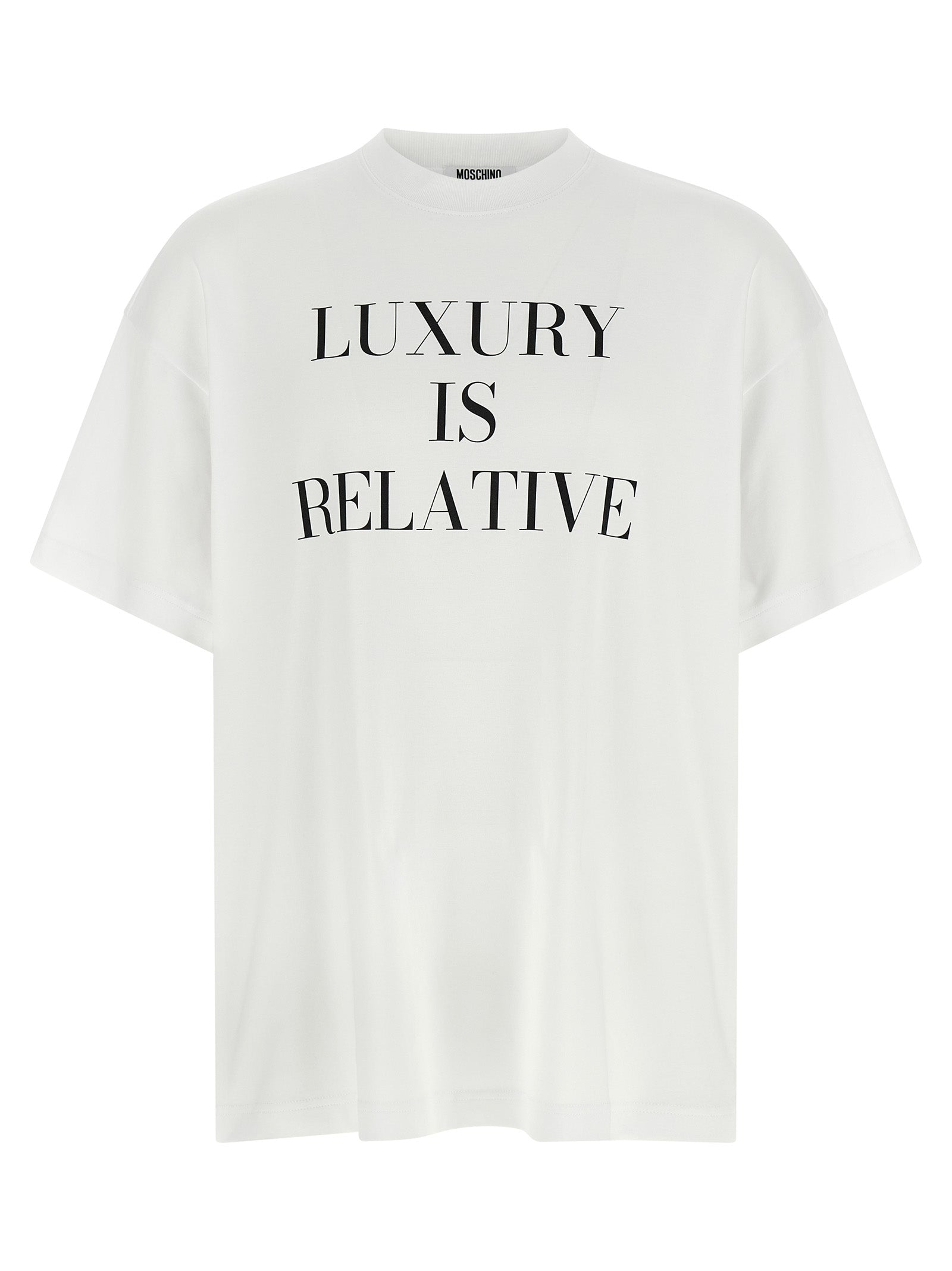 Moschino Weißes Baumwoll-T-Shirt