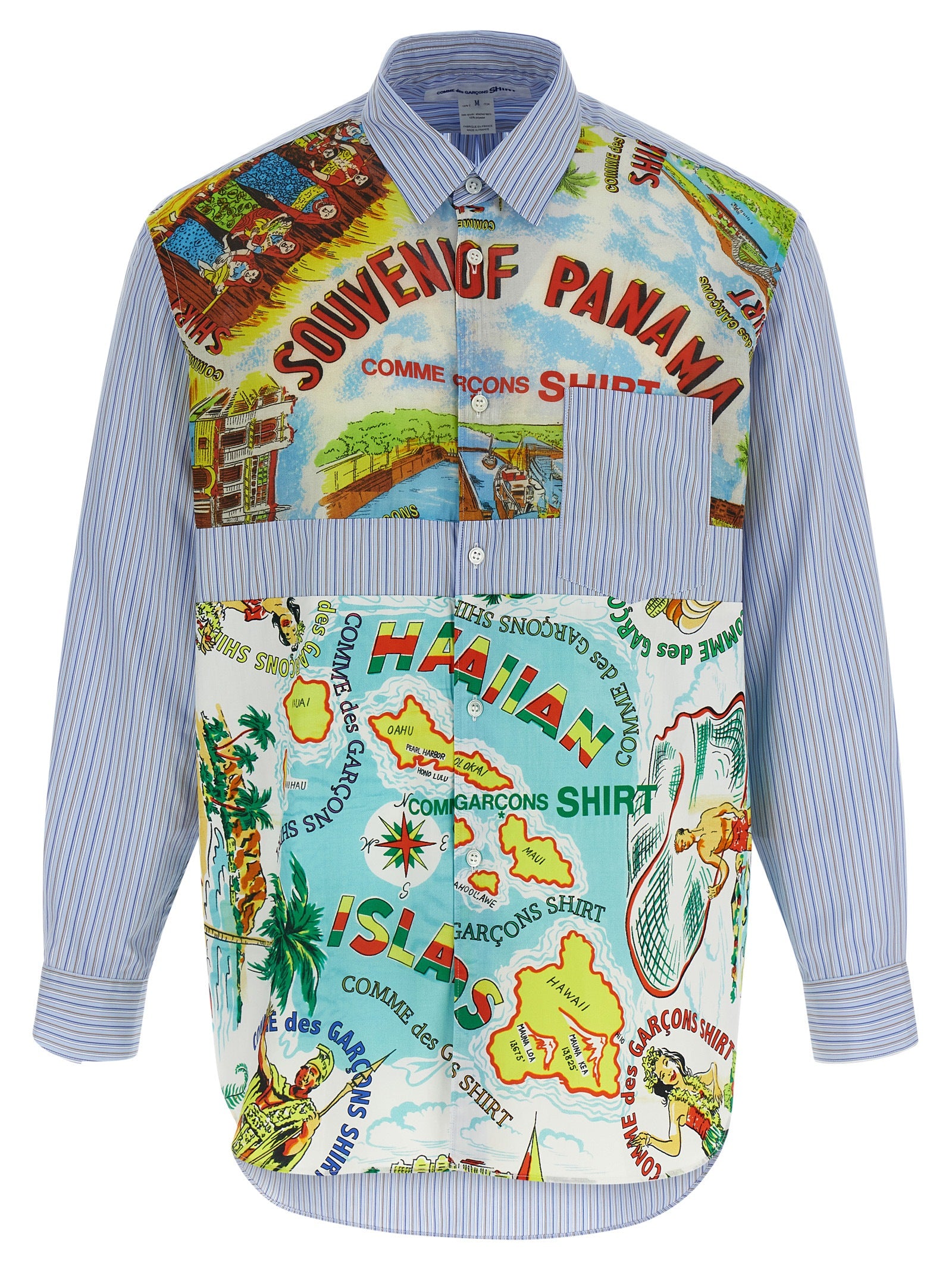 Comme Des Garçons Mehrfarbige Baumwollbluse