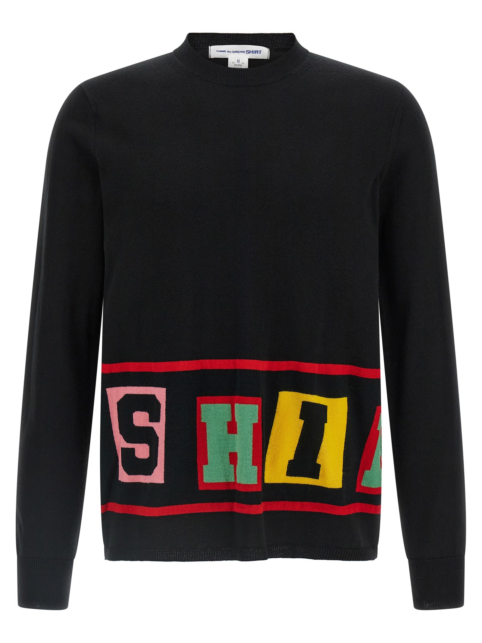 Comme Des Garçons Schwarzer Cardigan aus Acetat