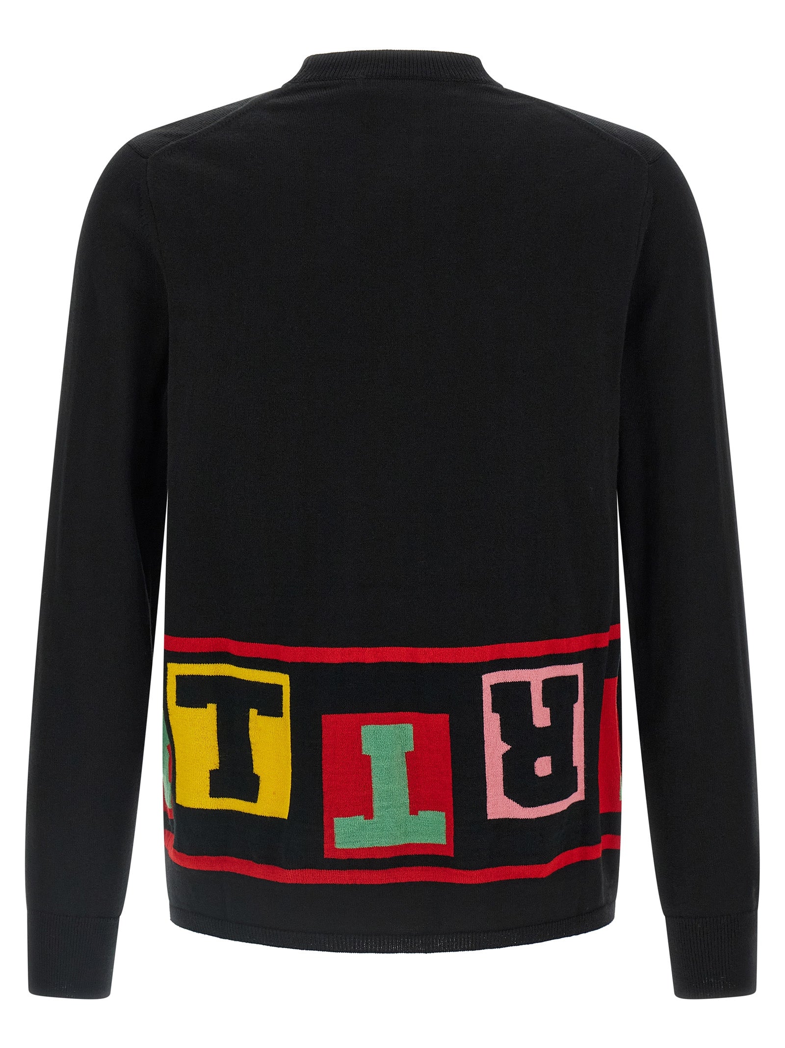 Comme Des Garçons Schwarzer Cardigan aus Acetat