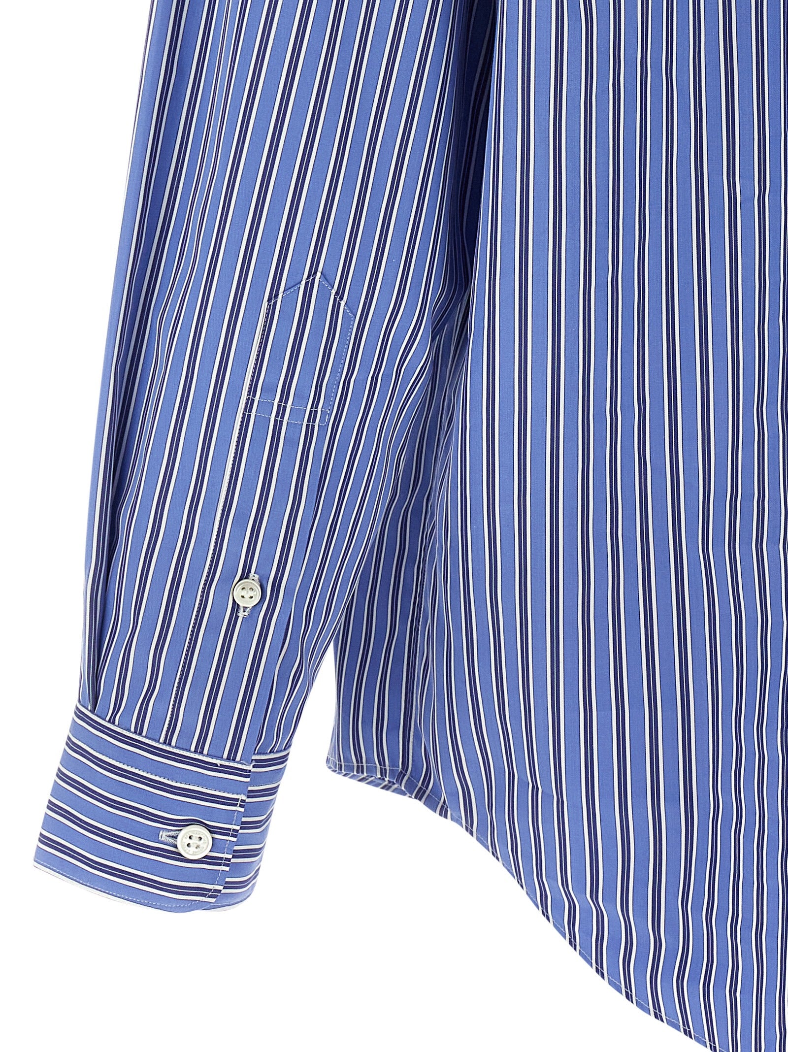Comme Des Garçons Blaue Baumwollbluse