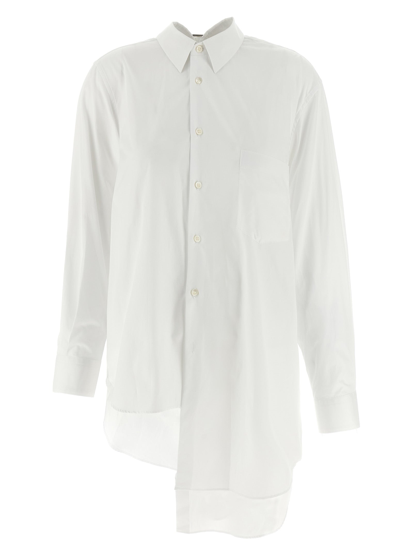 Comme Des Garçons Weiße Baumwollbluse