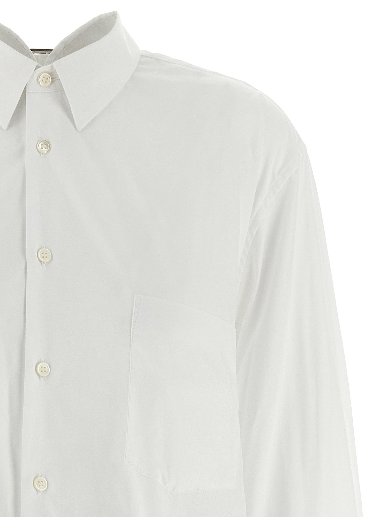 Comme Des Garçons Weiße Baumwollbluse