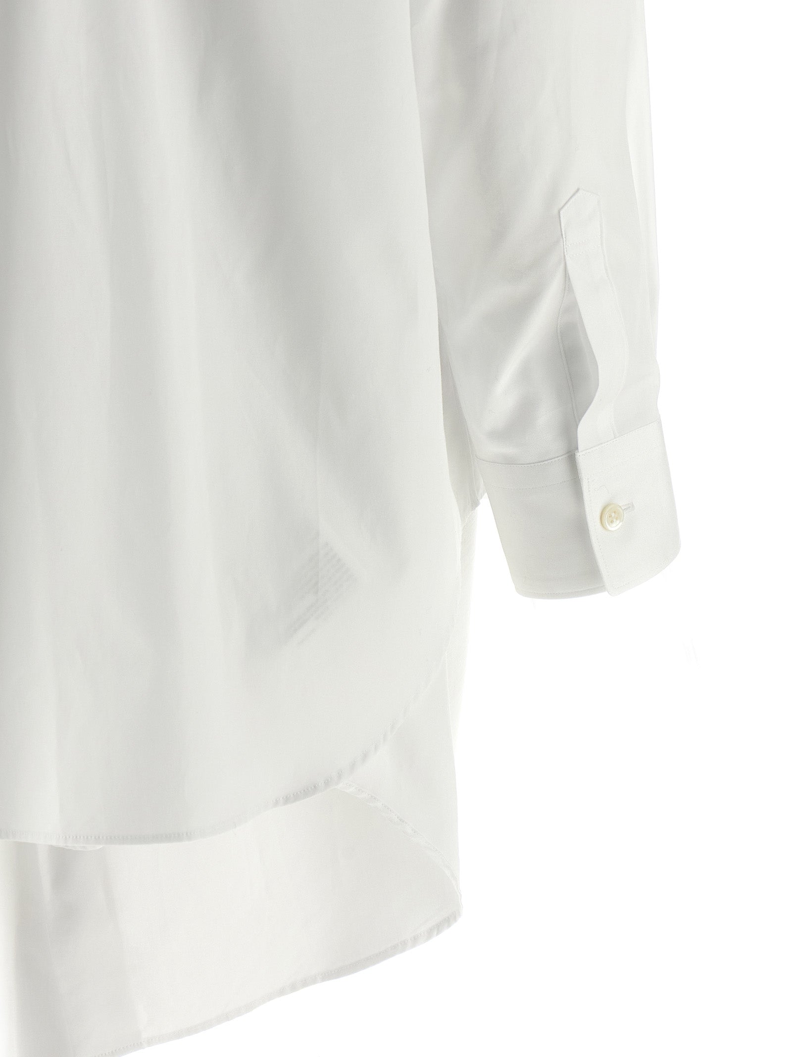 Comme Des Garçons Weiße Baumwollbluse