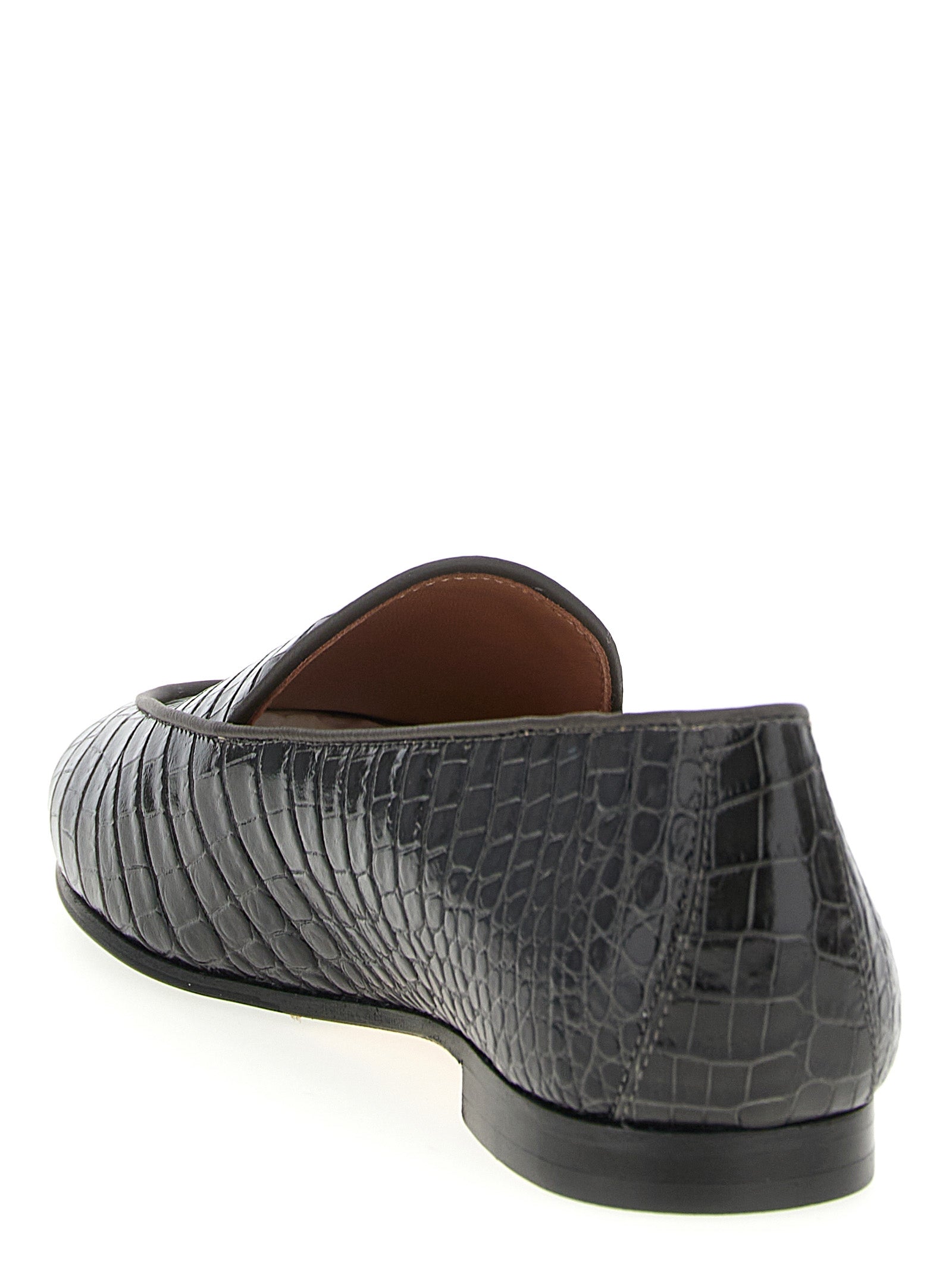 Aquazzura Schwarze Loafer aus Kalbsleder zum Hineinschlüpfen