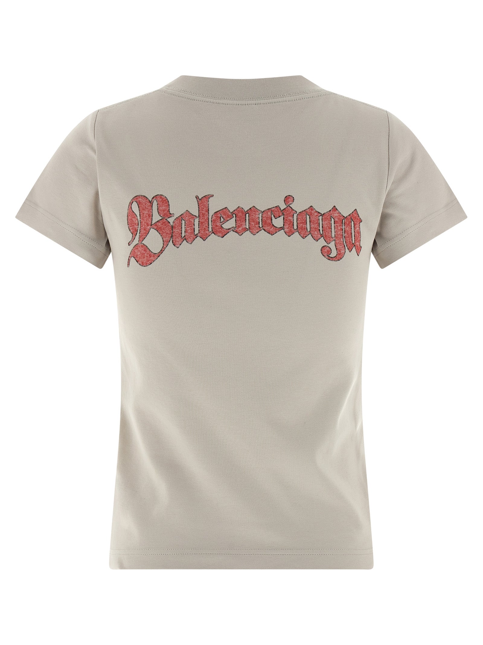 Balenciaga Graues Baumwoll-T-Shirt