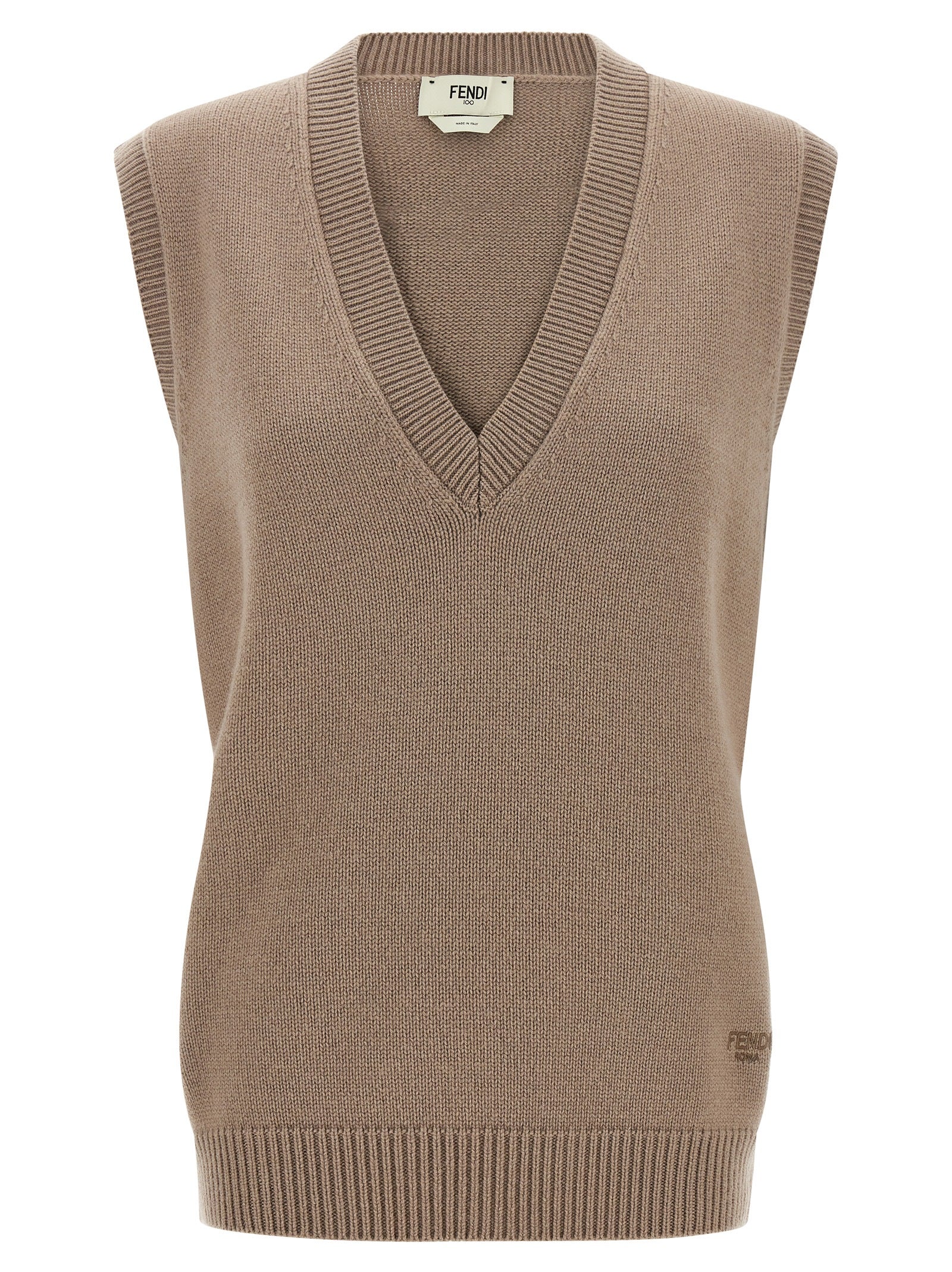 Fendi Beige Kaschmir-Weste