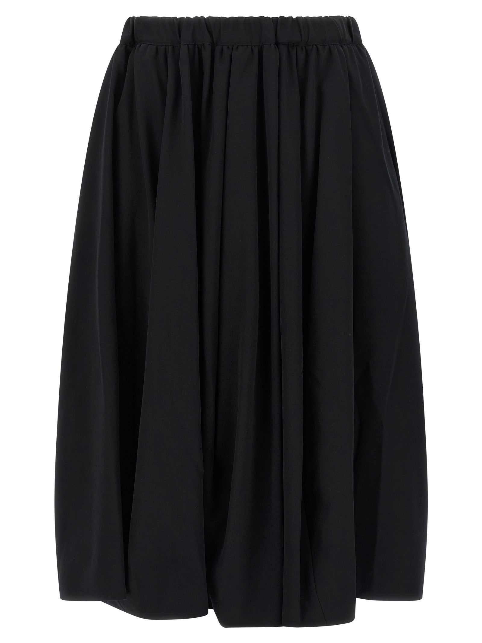 Comme Des Garçons Schwarzer Woll-Minirock