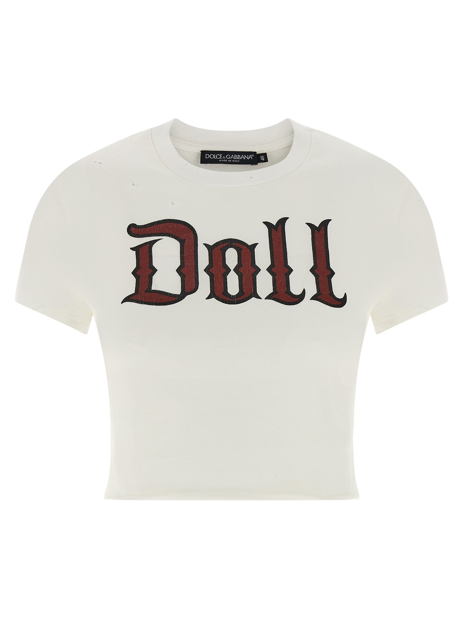 Dolce & Gabbana Weißes Baumwoll-T-Shirt