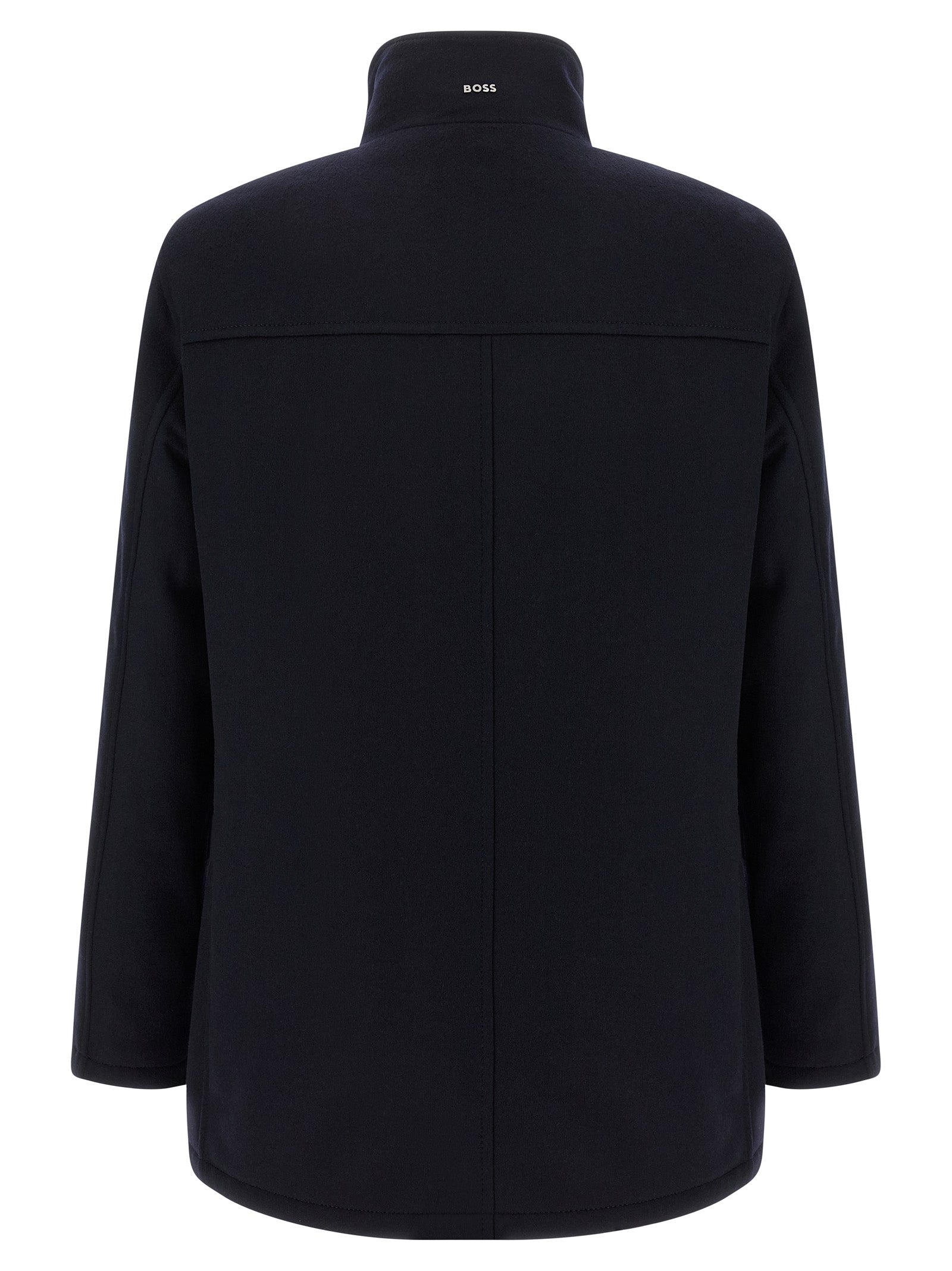 Hugo Boss Blauer Wollmantel