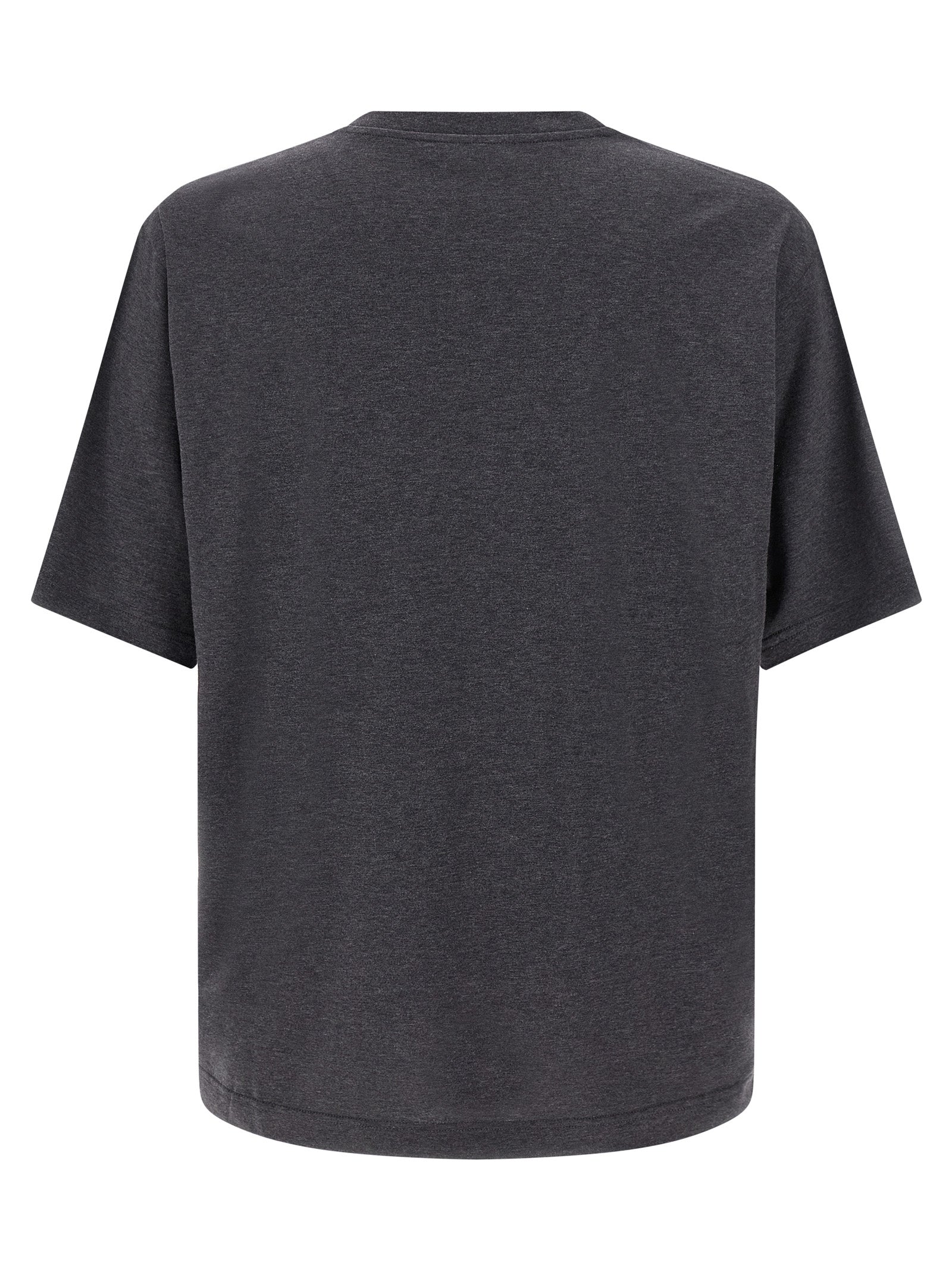 Dolce & Gabbana Graues Baumwoll-T-Shirt