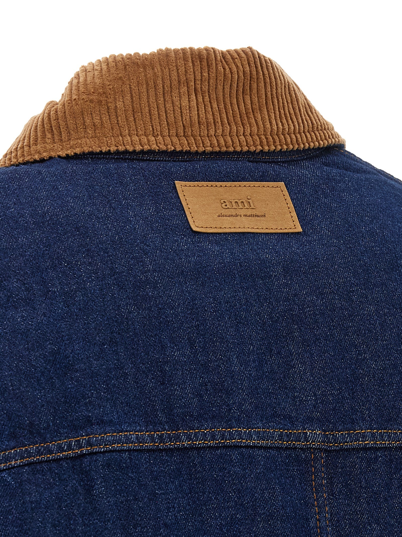 Ami Paris Blaue Jeansjacke aus Baumwolle
