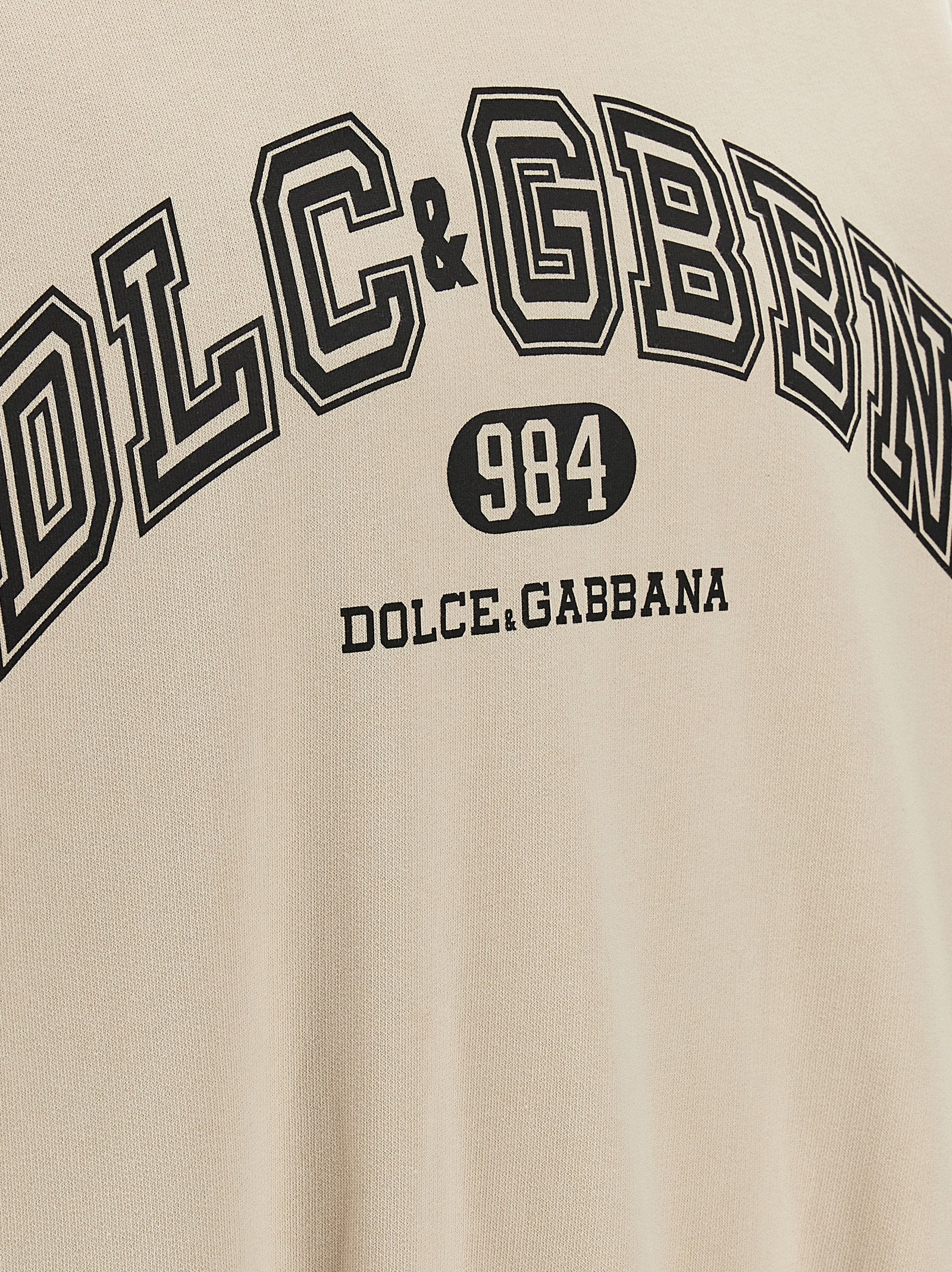 Dolce & Gabbana Beige Baumwoll-Sweatshirt