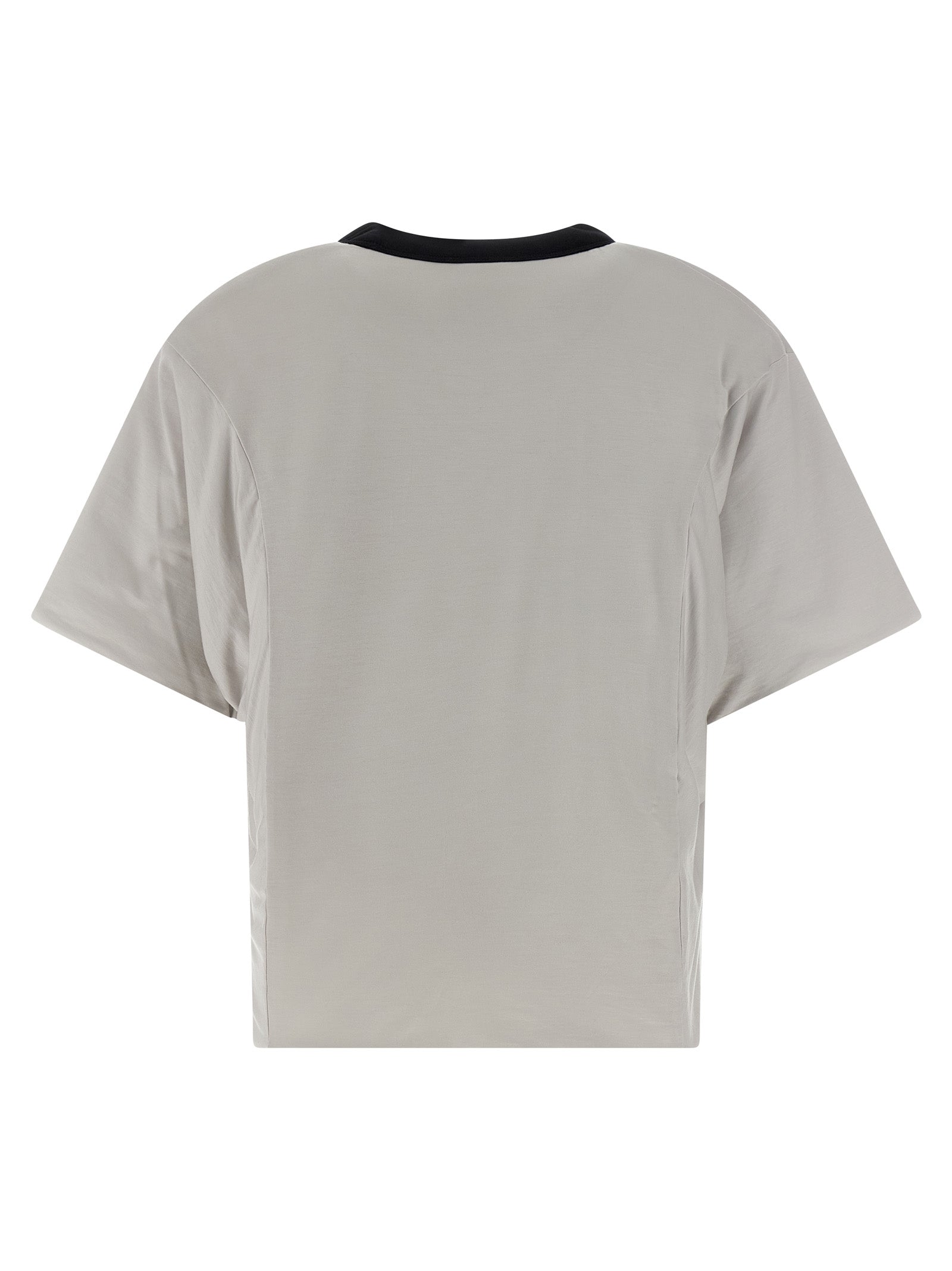 Y-3 Graues Lyocell T-Shirt