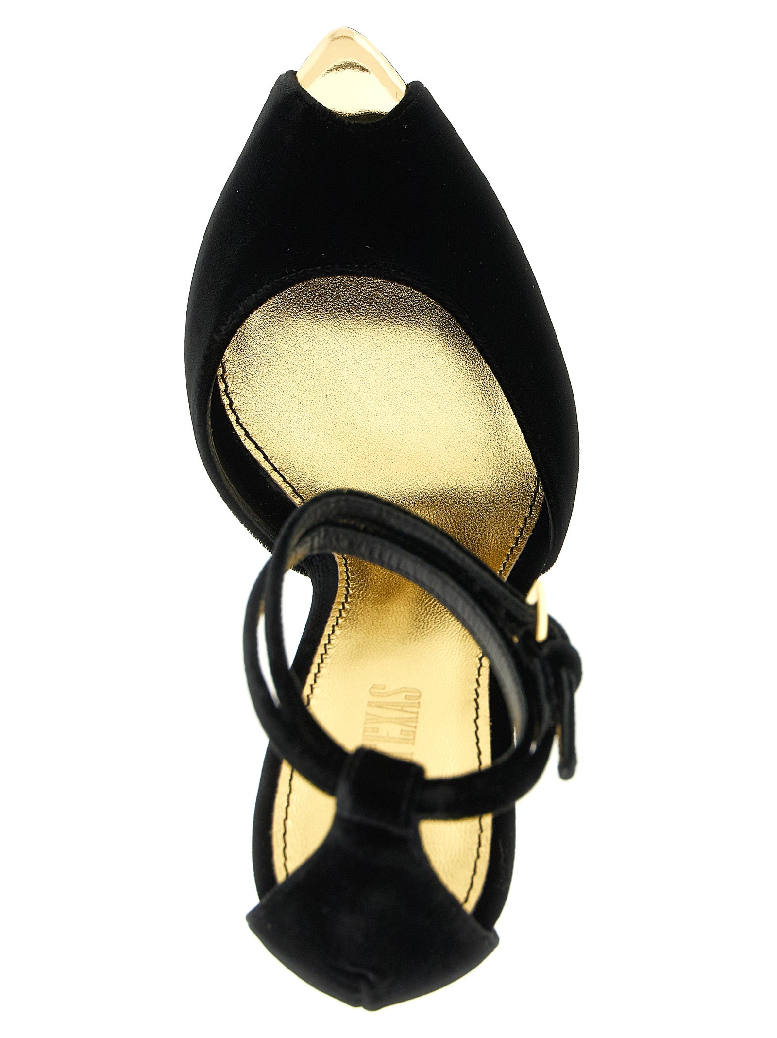 Paris Texas Schwarze Sandalen mit Stilettoabsatz aus Viskose