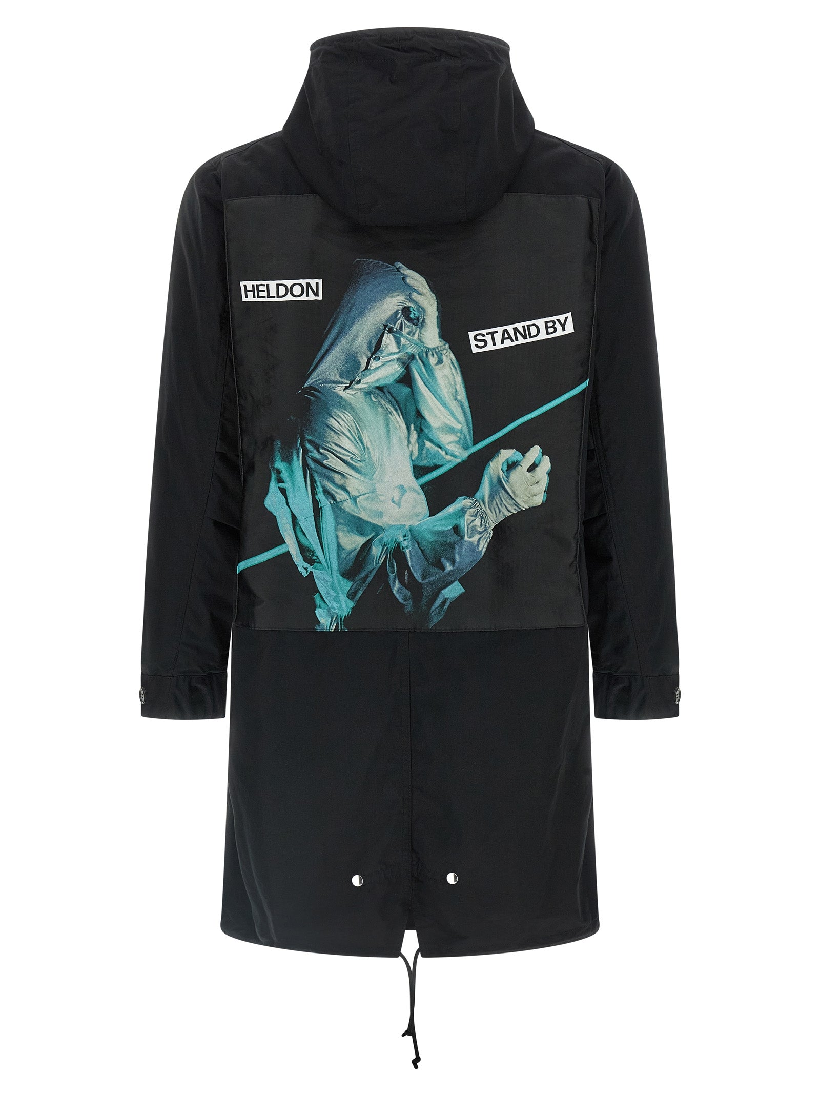 Undercover Schwarzer Parka aus Baumwolle