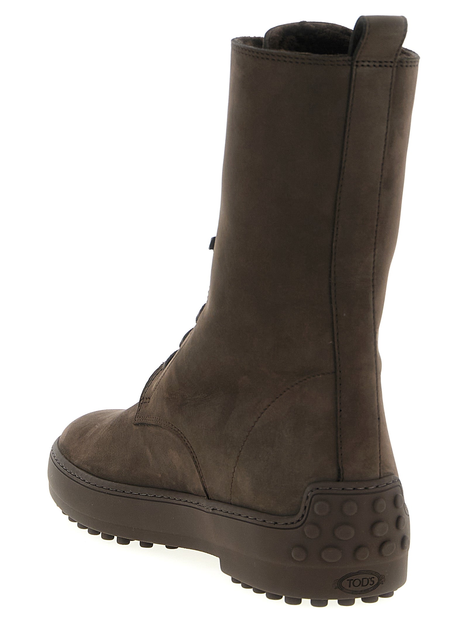 Tod's Ankle Boots aus braunem Kalbsleder