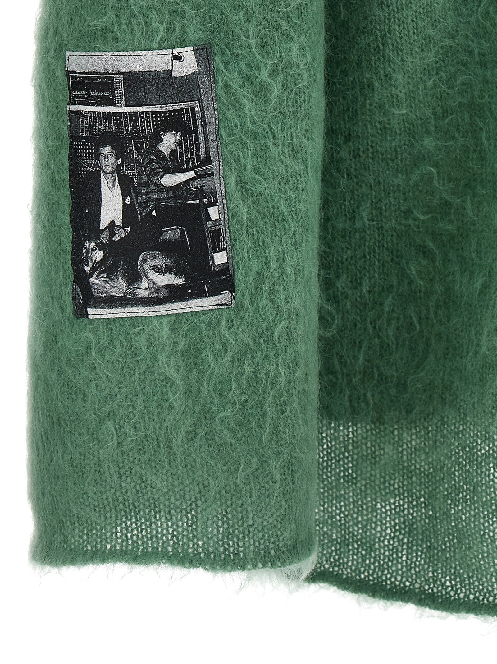 Undercover Zweifarbige Wollstrickjacke