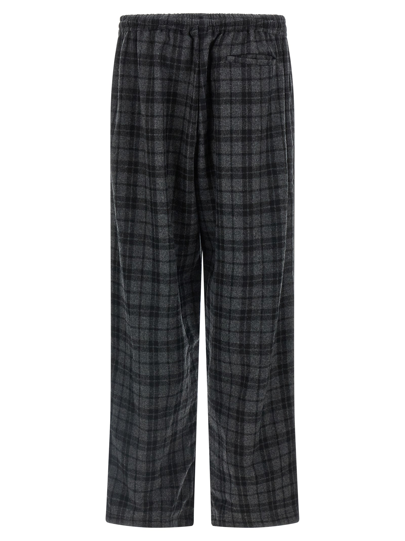 WILLY CHAVARRIA Graue Woll-Freizeithose