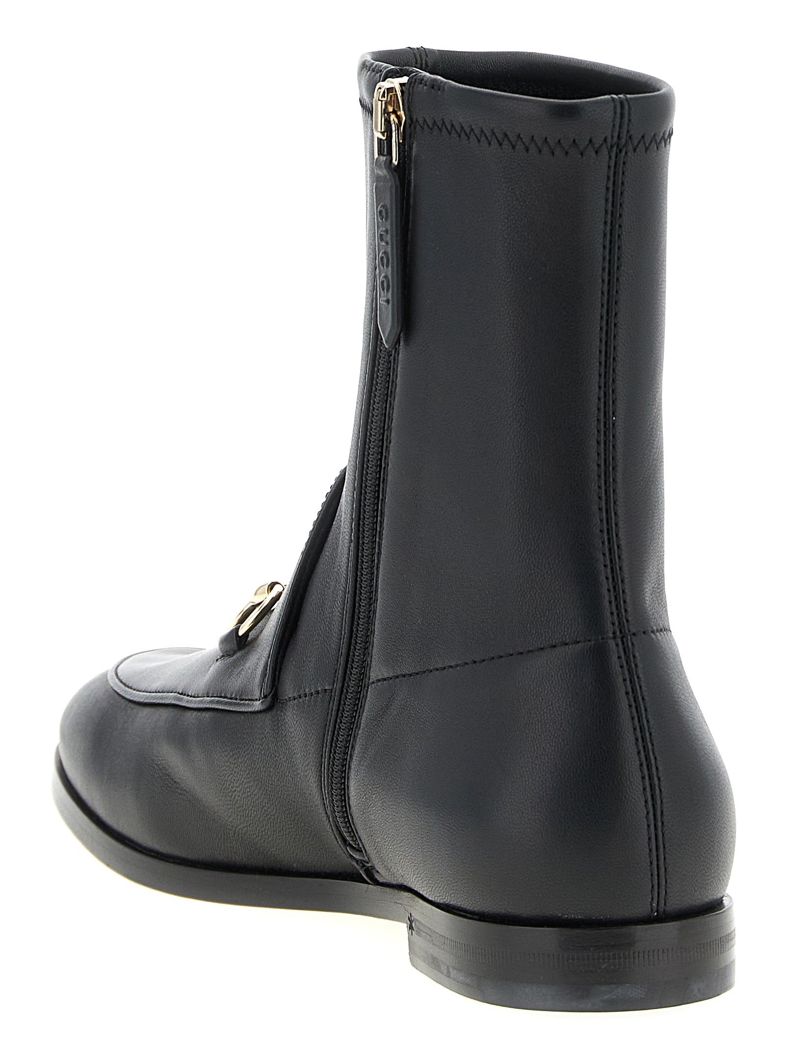 Gucci Schwarze Stiefeletten aus Lammleder