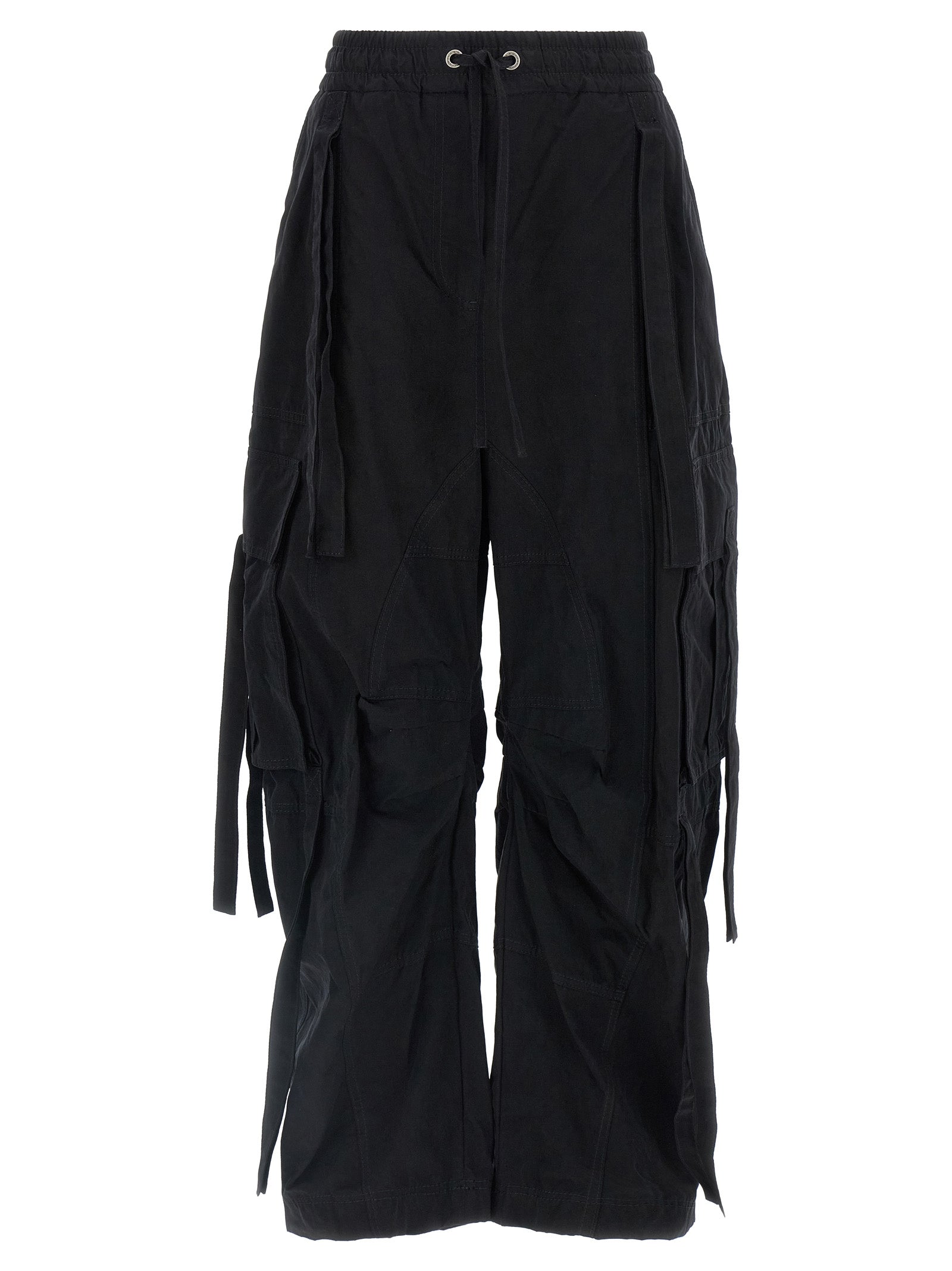 Dolce & Gabbana Schwarze Cargo-Hose aus Baumwolle
