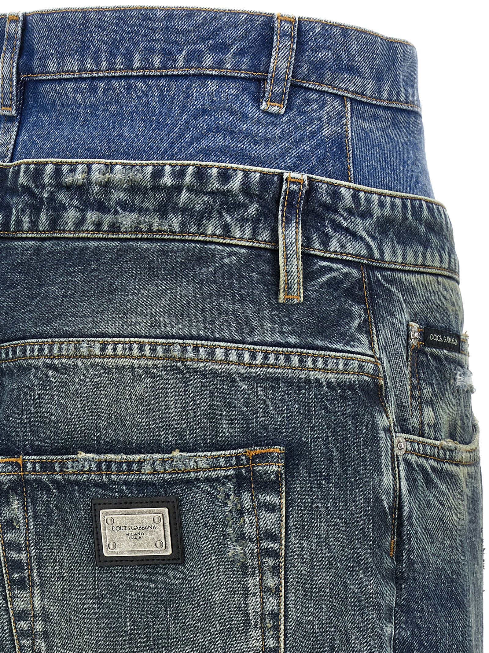Dolce & Gabbana Blaue Baumwolljeans Denim