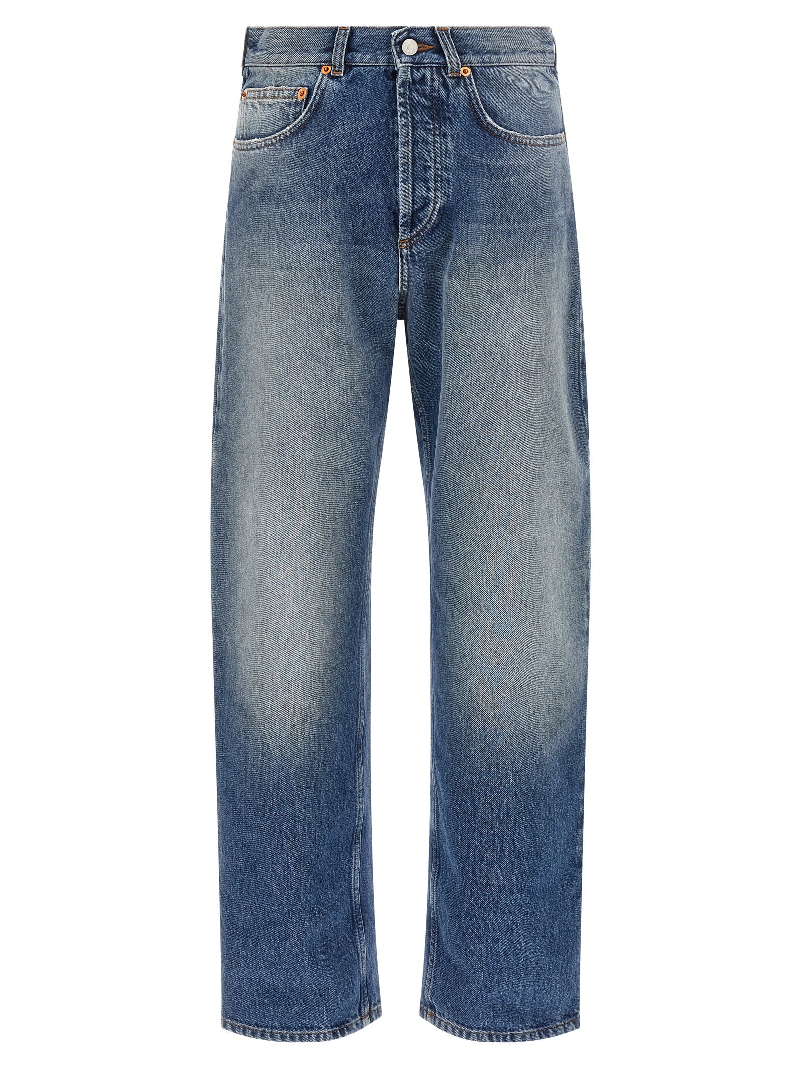 Magliano Blaue Jeans aus Baumwolle im geraden Schnitt