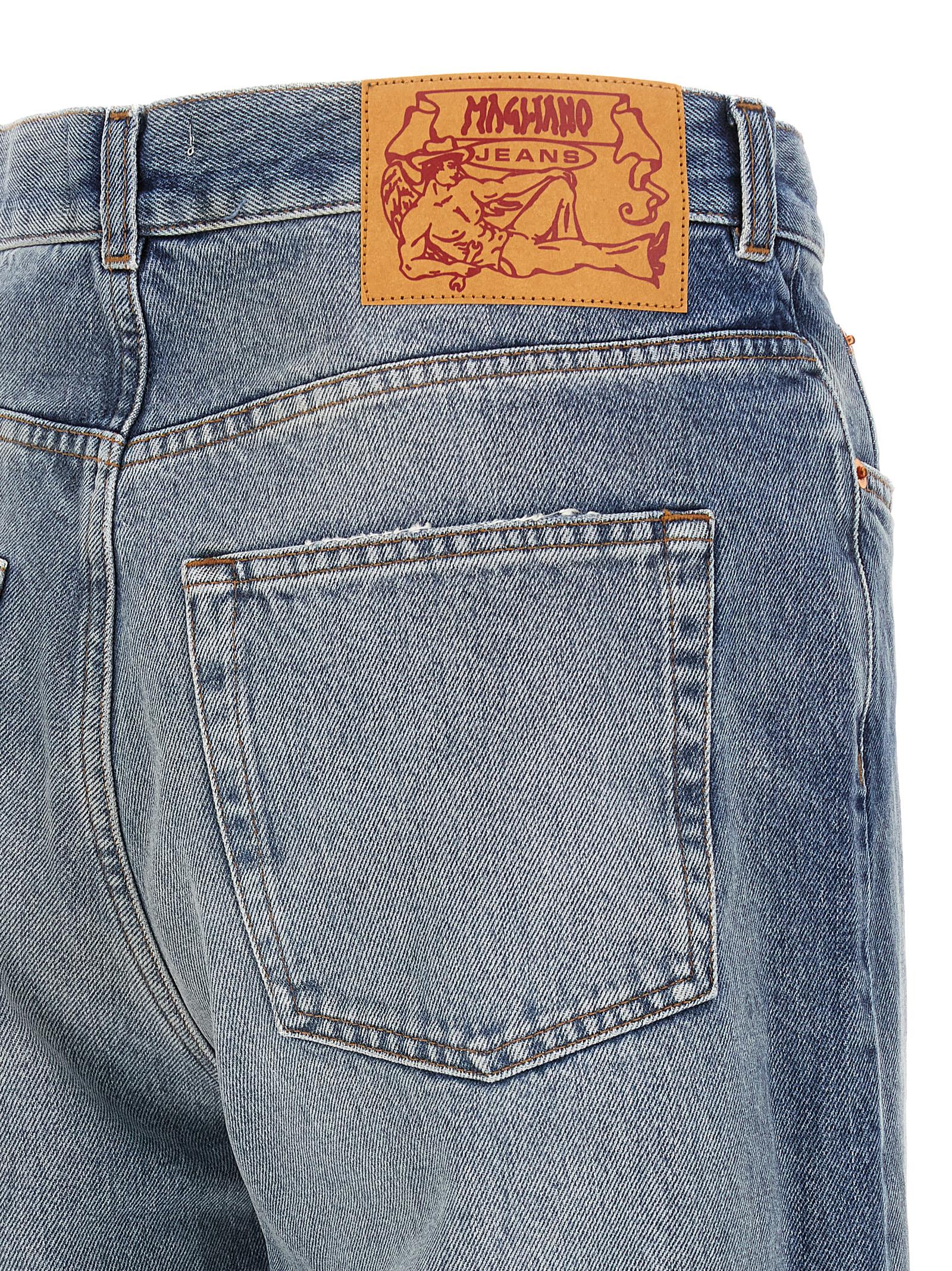 Magliano Blaue Jeans aus Baumwolle im geraden Schnitt