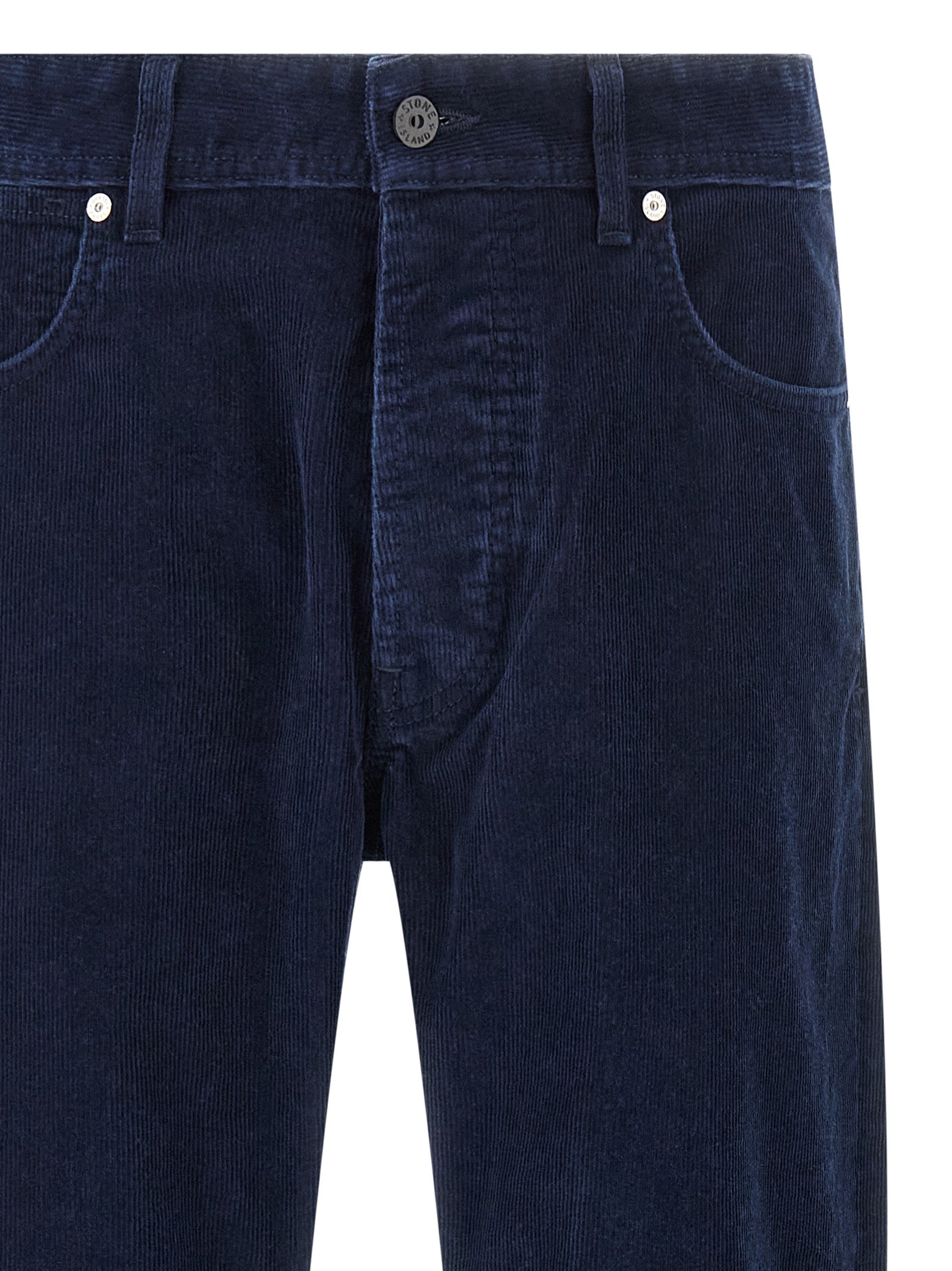 Stone Island Blaue Baumwoll-Freizeithose